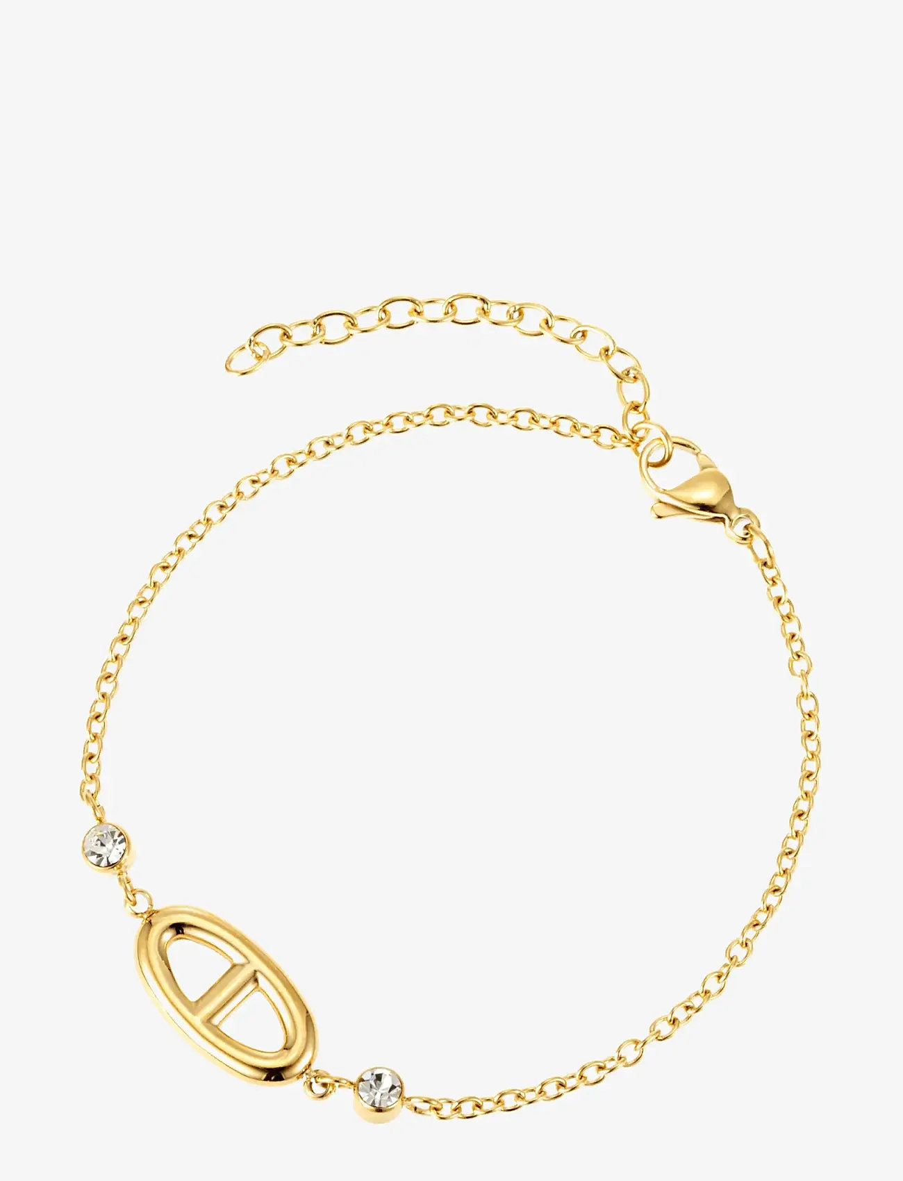 By Jolima - celine with small crystal - chain bracelets - gold - 1