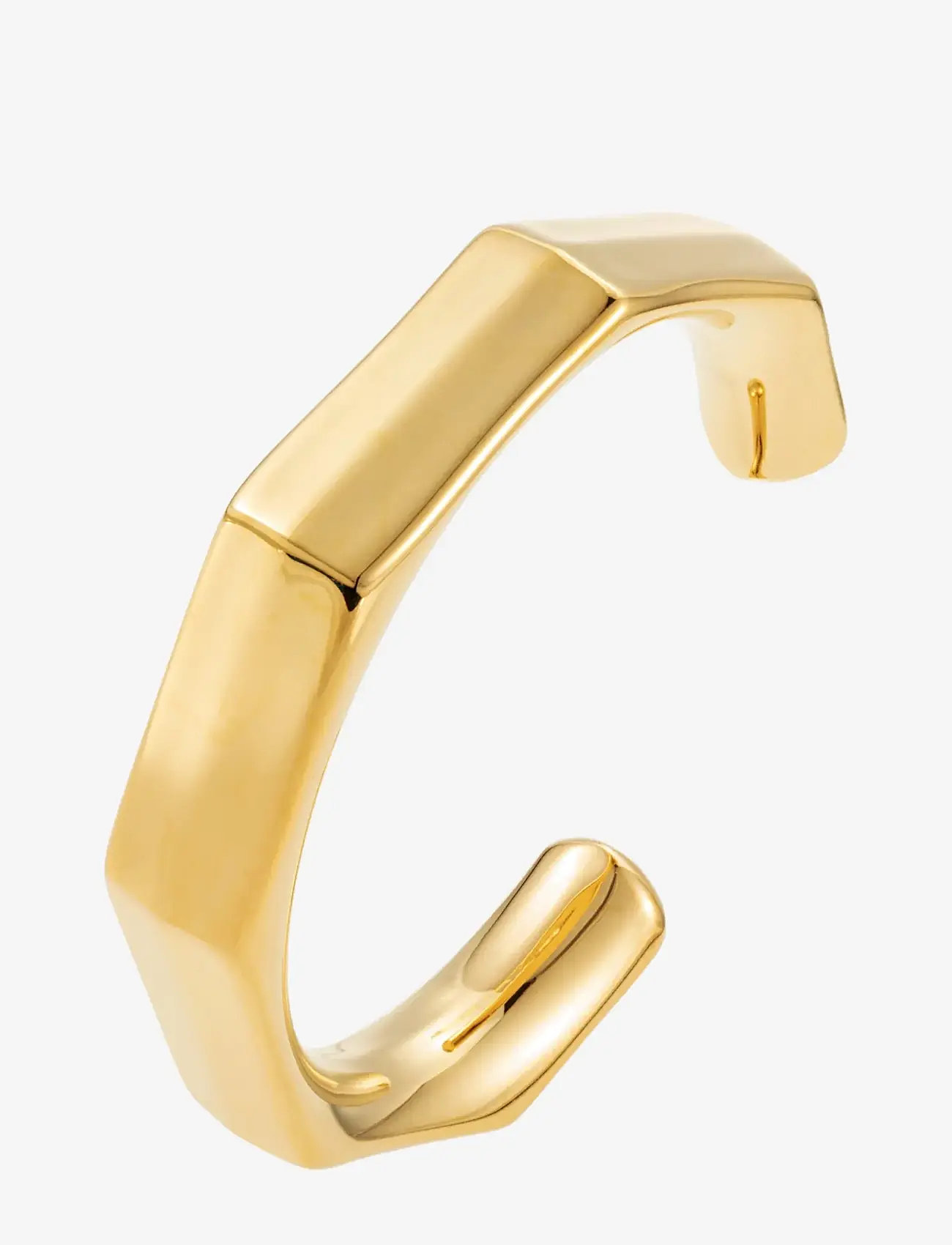 By Jolima - Edgy c shape bangle - bangles - gold - 1