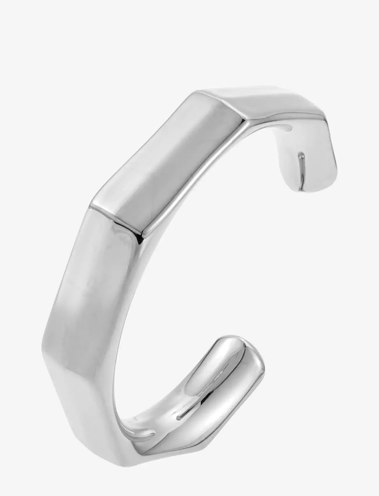 By Jolima - Edgy c shape bangle - bangles - steel - 1