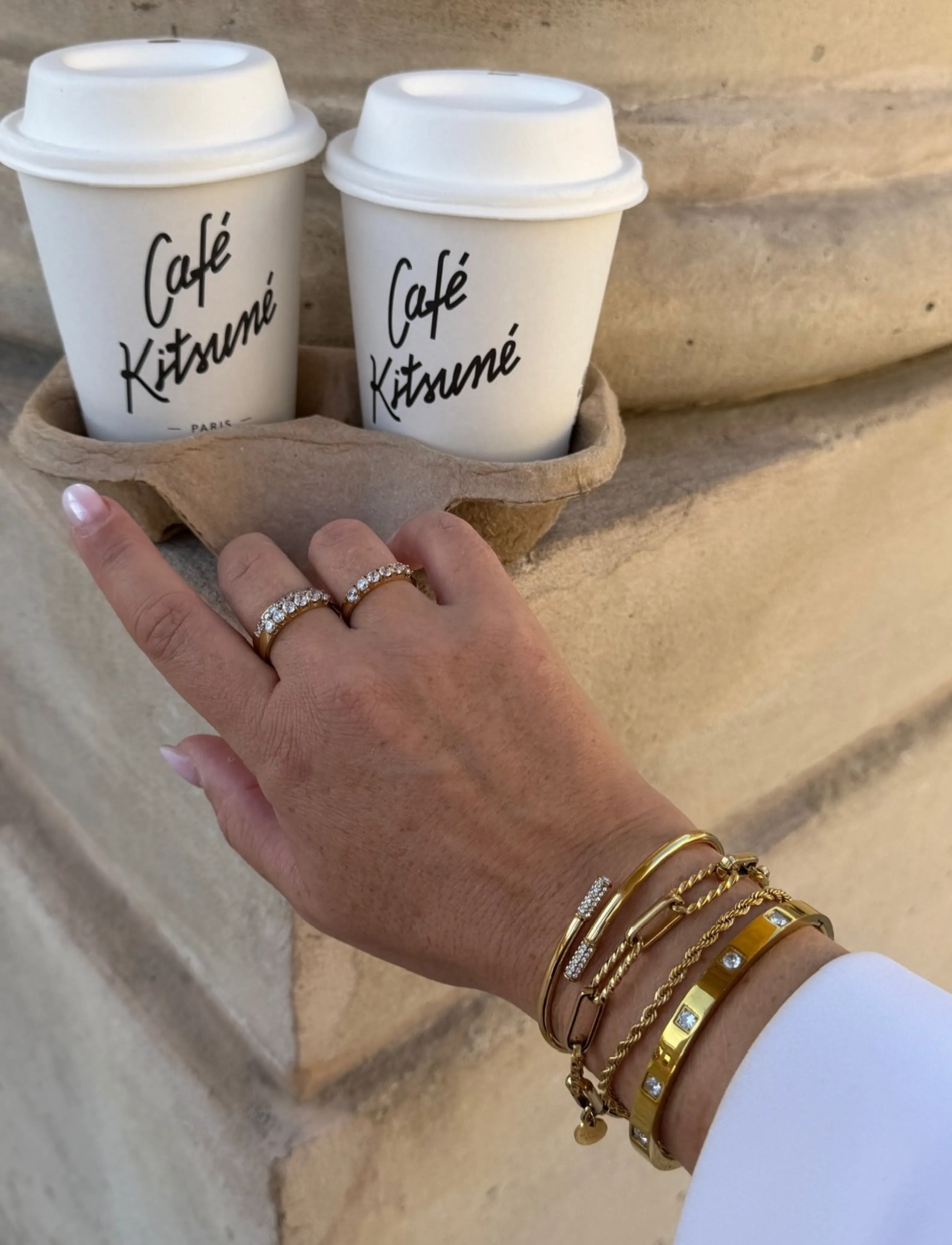 By Jolima - Stella chain bracelet - kedjearmband - gold - 3