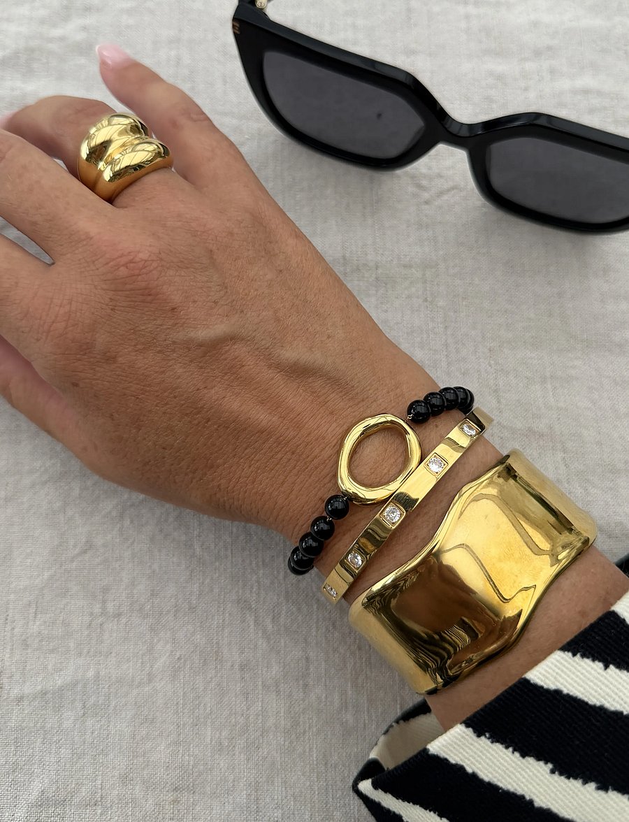 By Jolima - Celeste bangle - rengasrannekorut - gold - 2