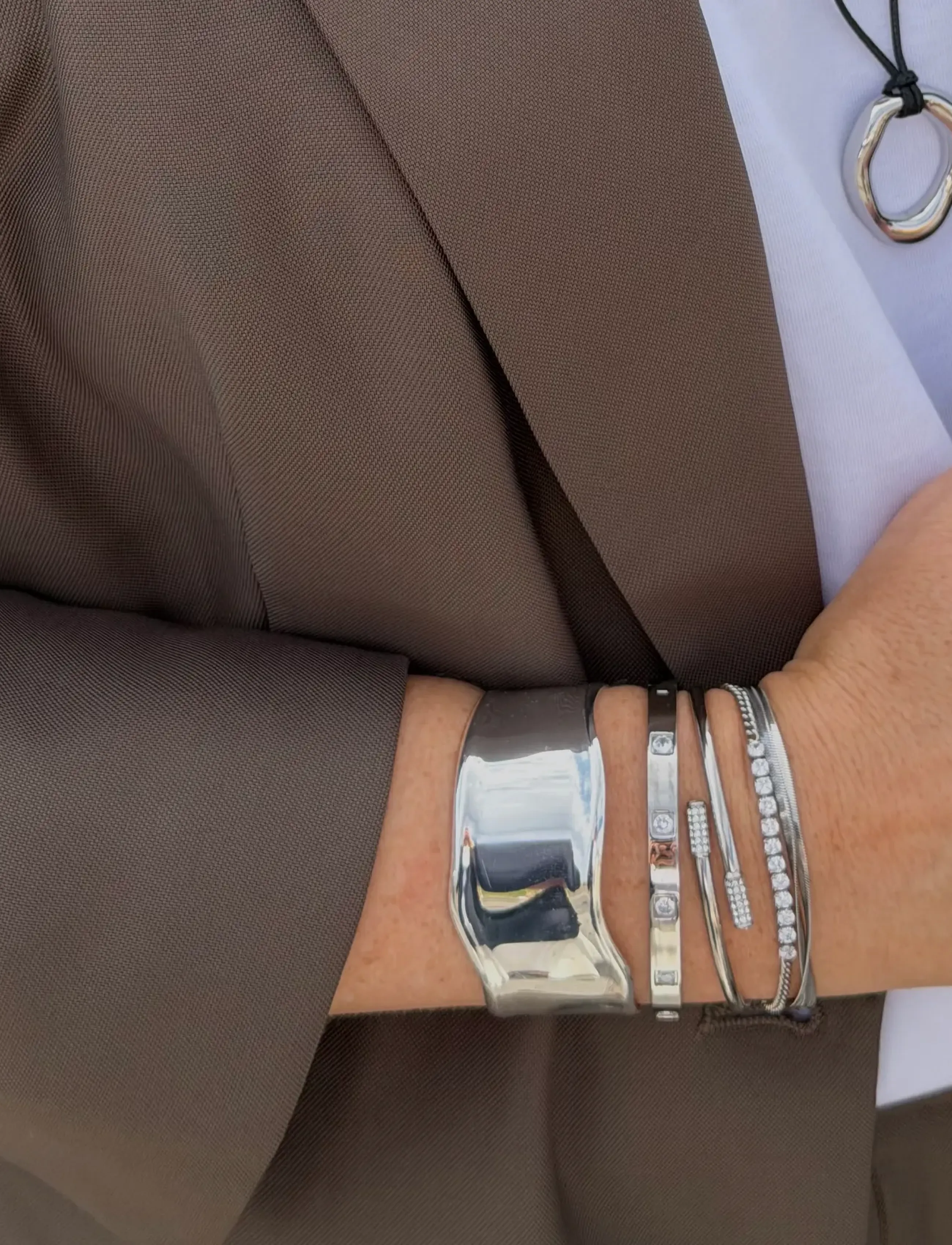 By Jolima - Celeste bangle - armreifen - silver - 3