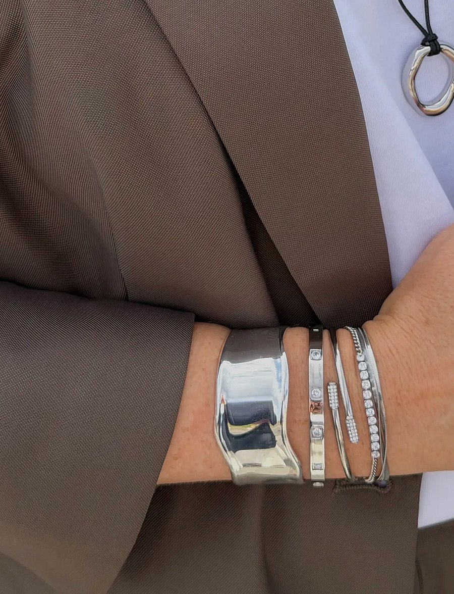 By Jolima - Celeste bangle - armreifen - silver - 3