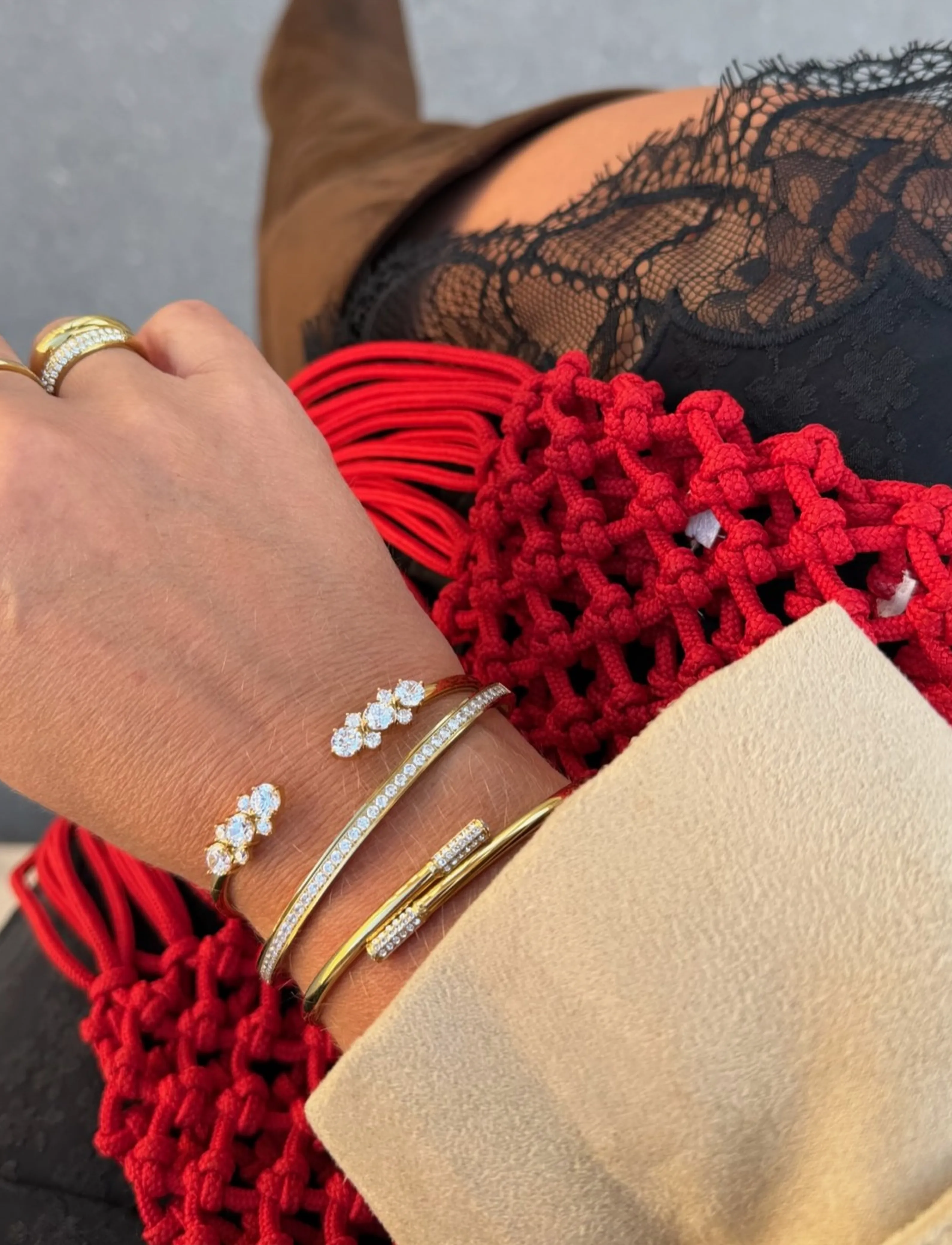 By Jolima - Rhodos bracelet - party wear at outlet prices - gold - 0