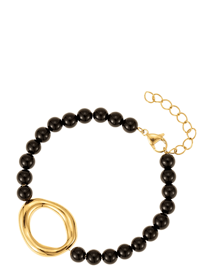 By Jolima - Halo bead bracelet - konfirmation - gold - 0