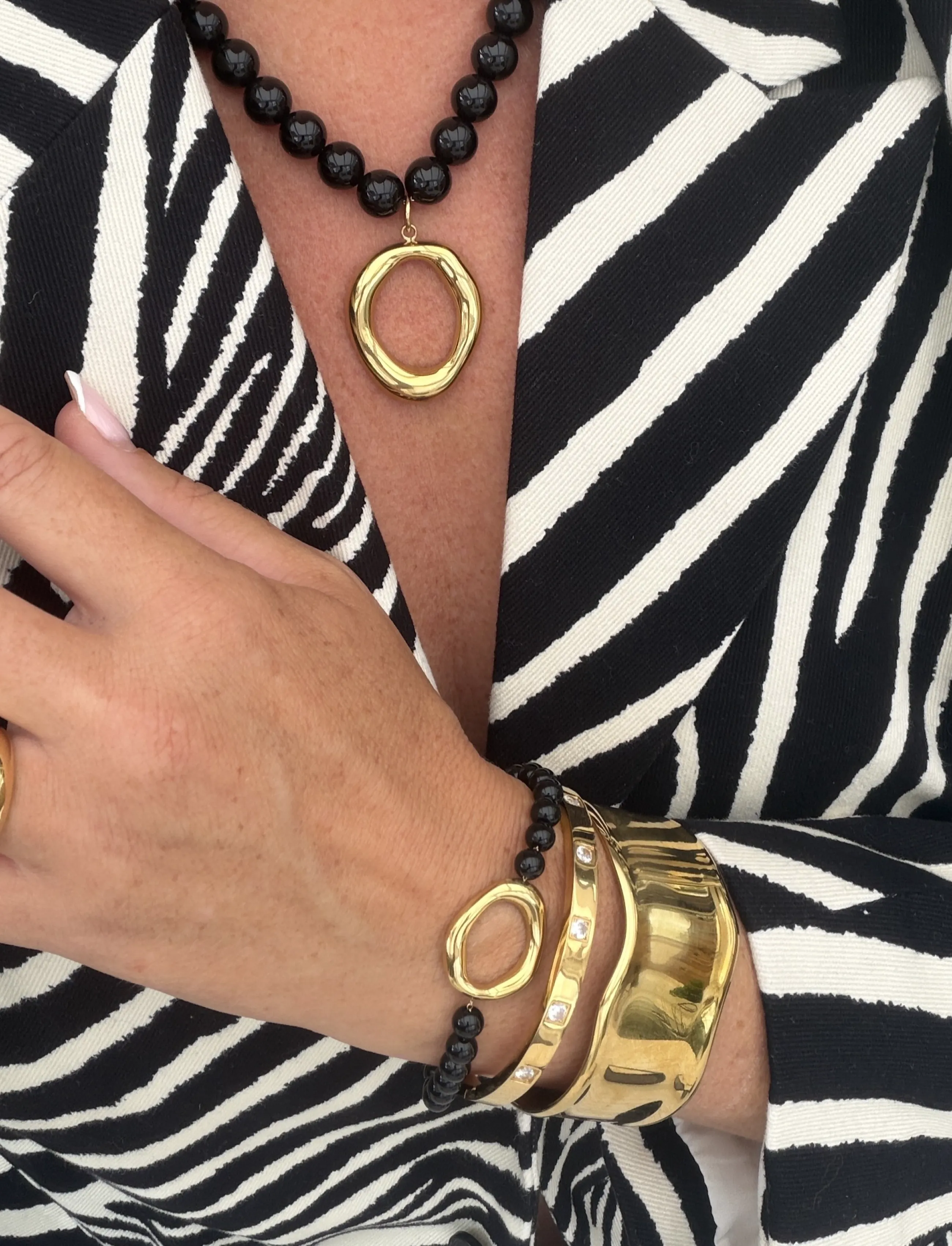 By Jolima - Halo  bead bracelet - konfirmation - gold - 2