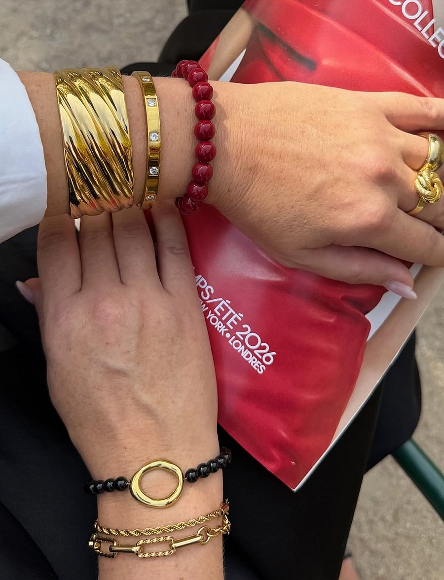 By Jolima - Halo bead bracelet - konfirmation - gold - 3