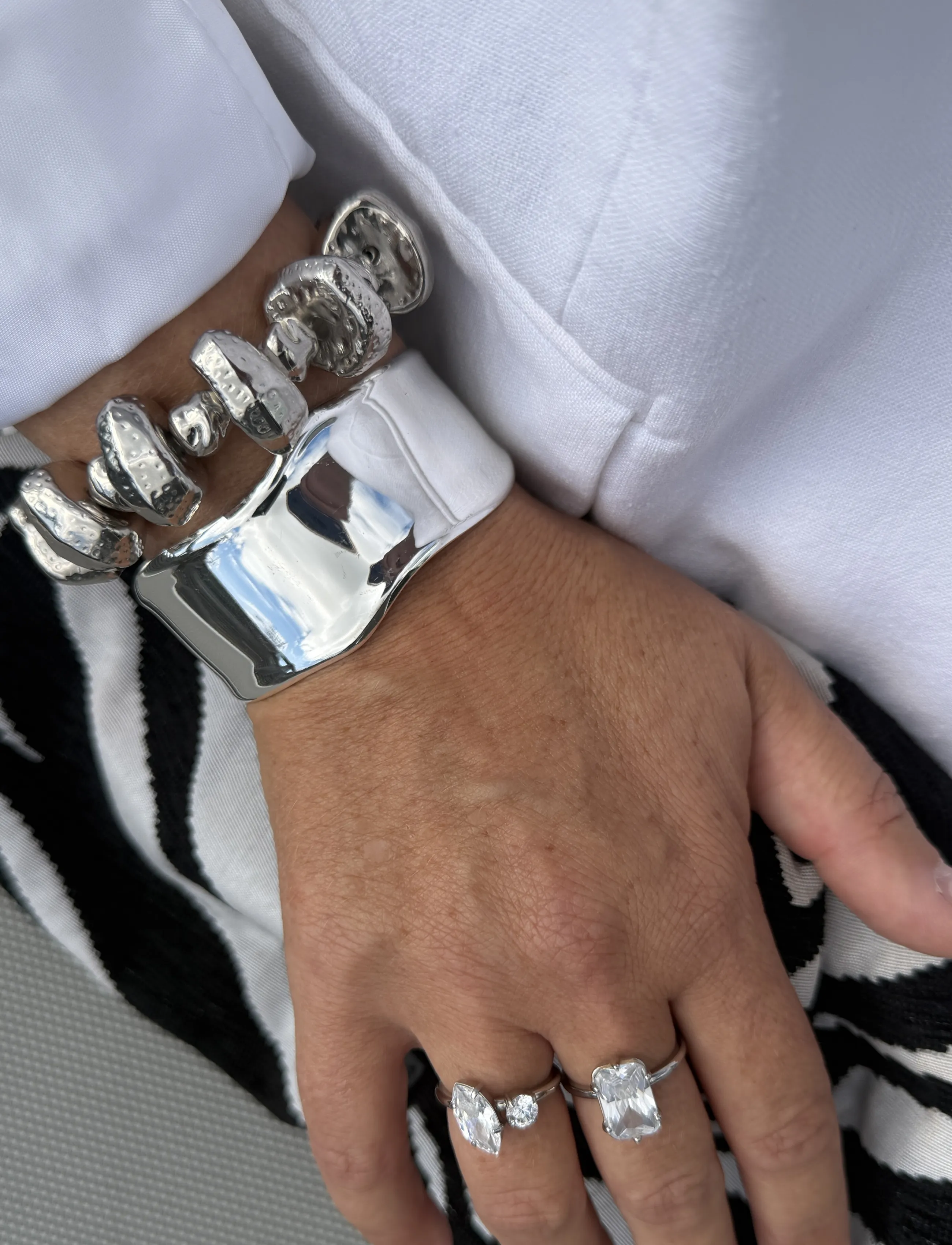 By Jolima - Cuff - bangles-armband - silver - 0