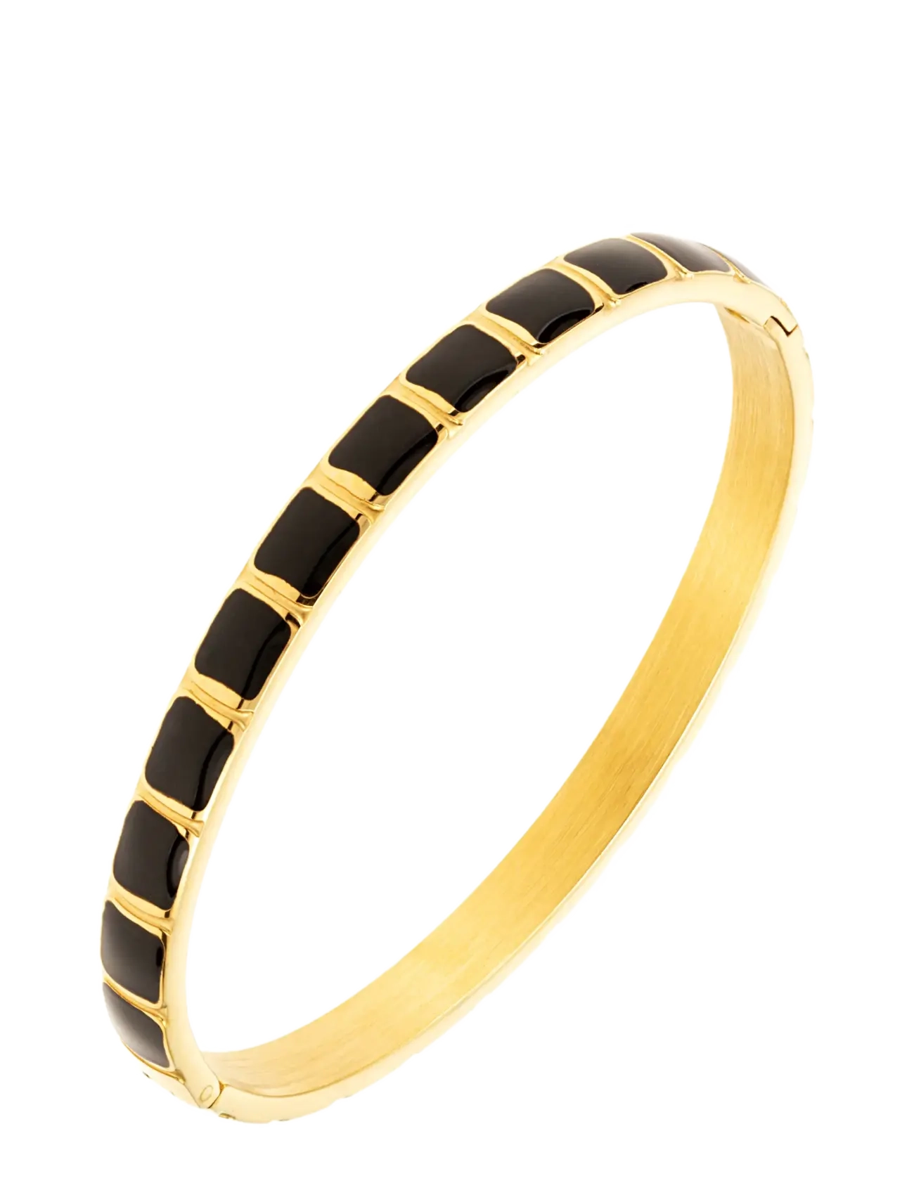 By Jolima Avenue Bangle Black, One Size 6 cm, Bracelets, Gold - Bangles, Frauen