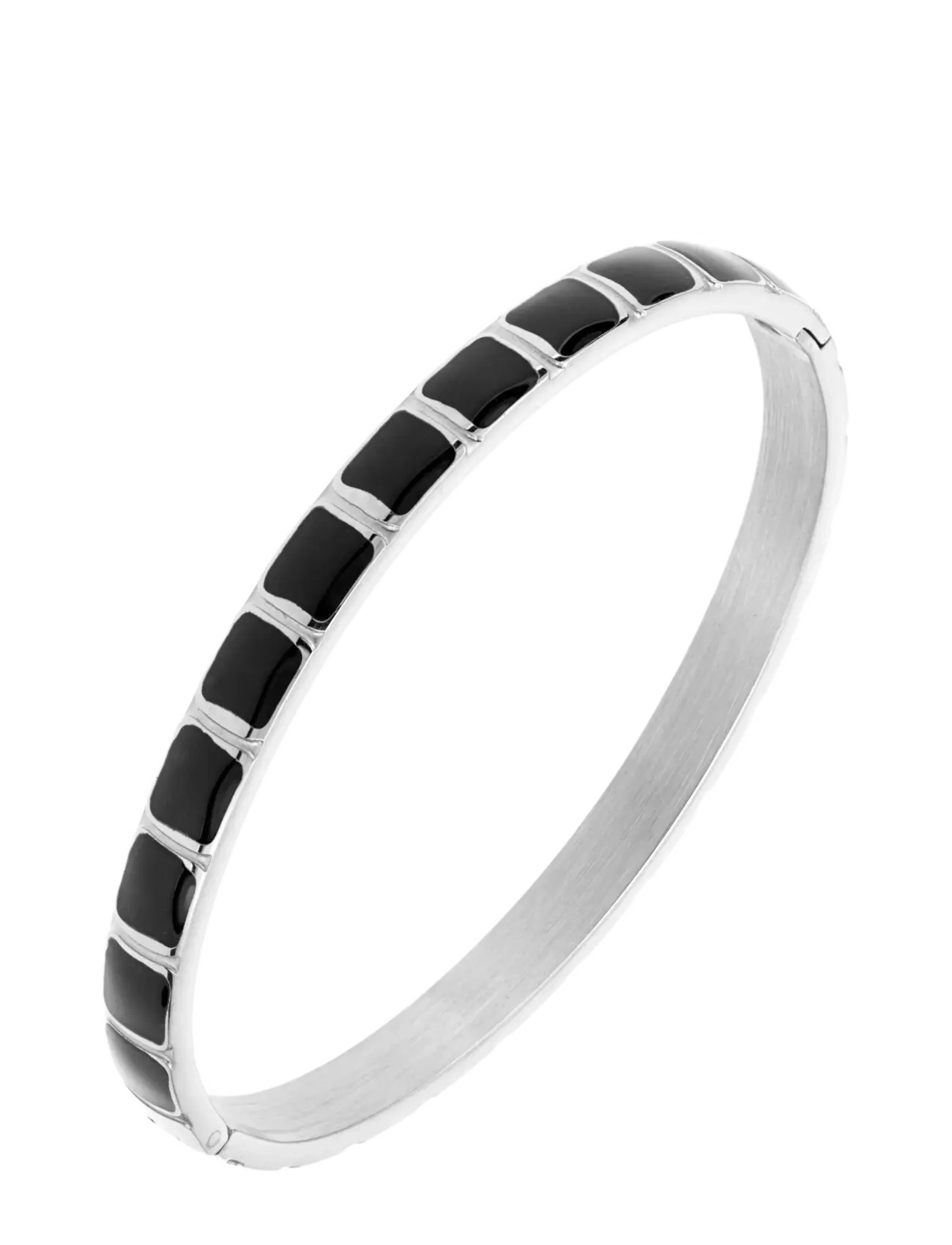 By Jolima Avenue bangle black - By Jolima - SILVER / silver