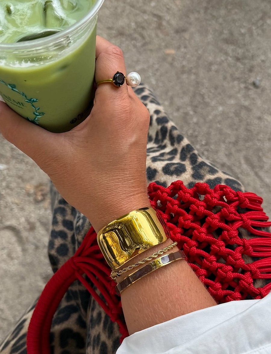 By Jolima - Rope bracelet - kedjearmband - gold - 3