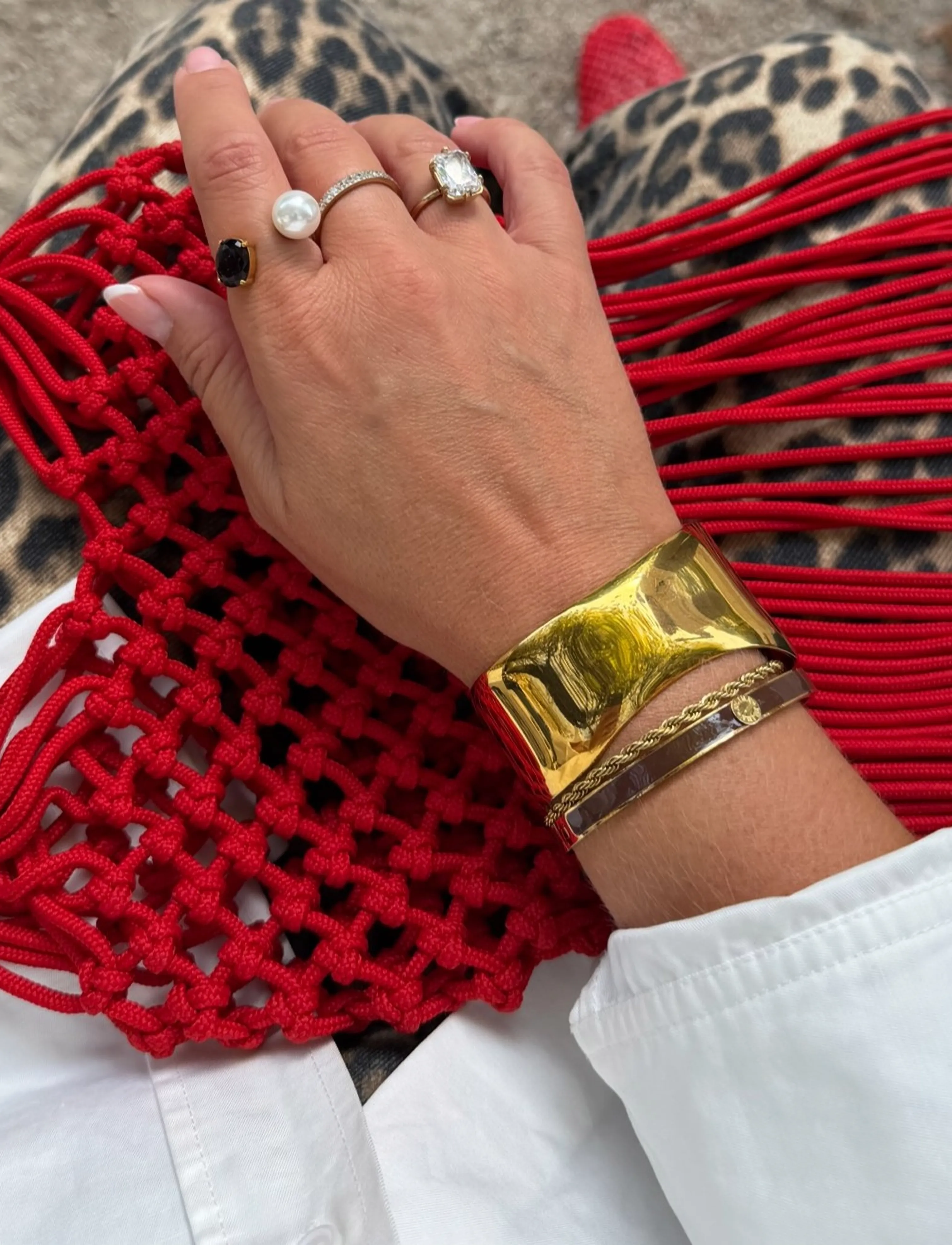 By Jolima - Rope bracelet - kedjearmband - gold - 4