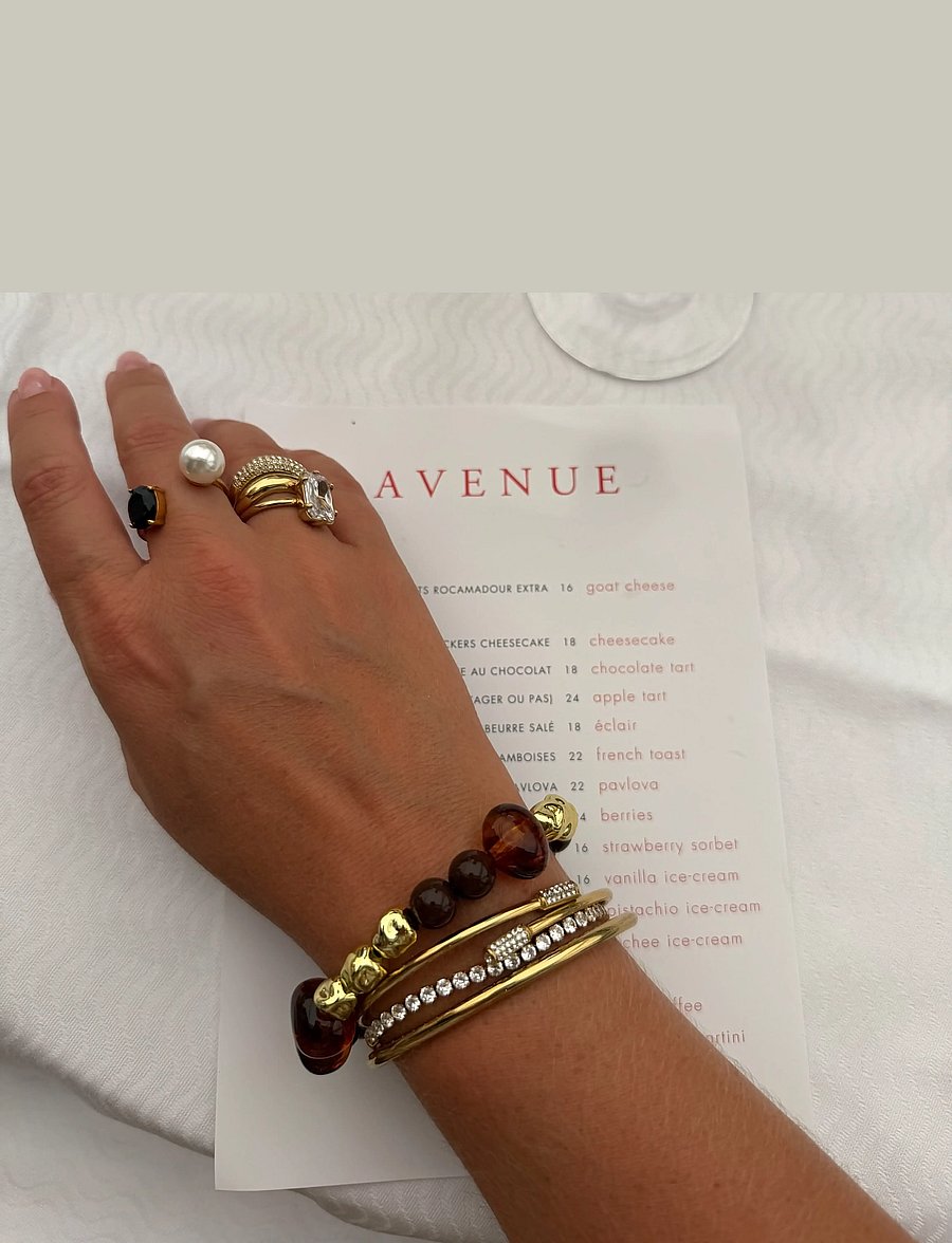 By Jolima - Twist bangle crystal - bangles-armband - gold - 3