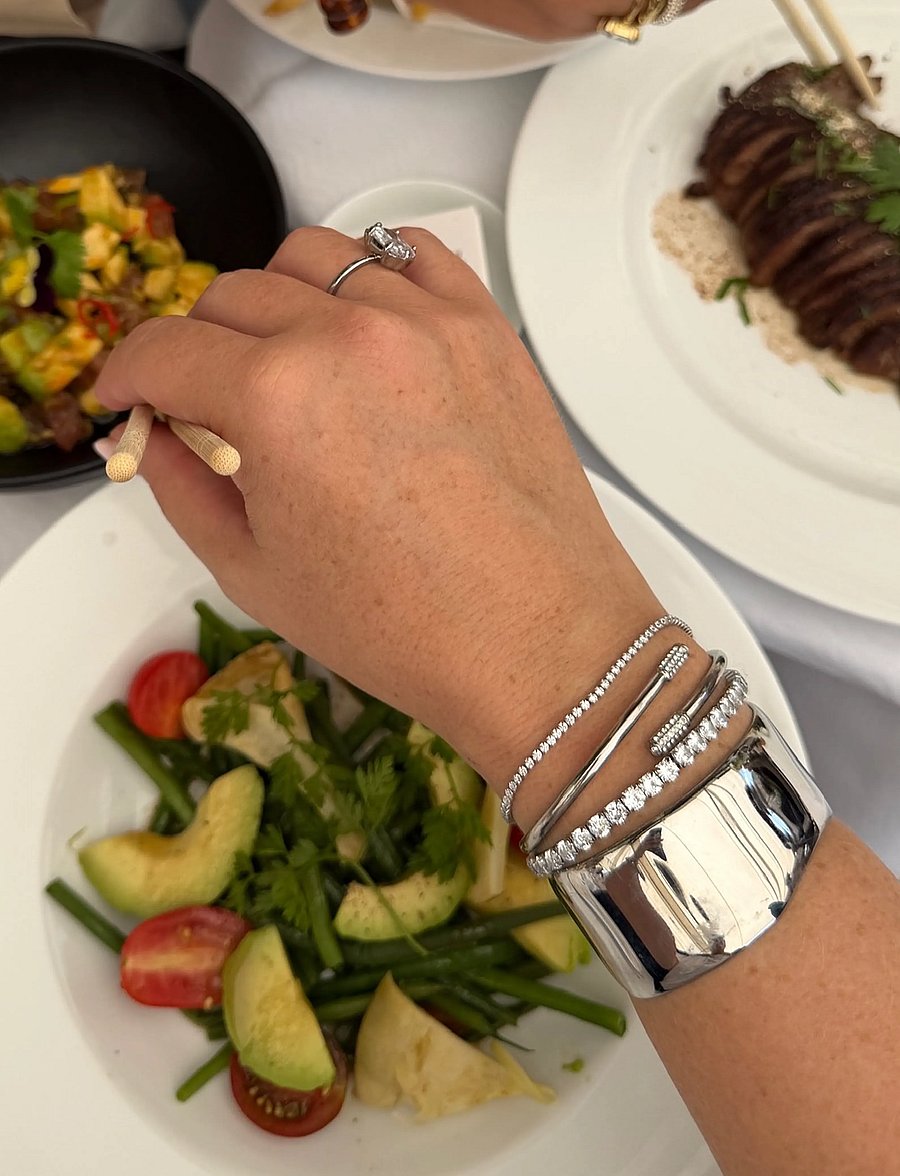 By Jolima - Twist bangle crystal - bangles-armband - silver - 5