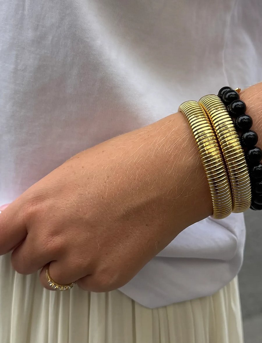 By Jolima - Cecile pearl bracelet - perlenarmbänder - black - 0