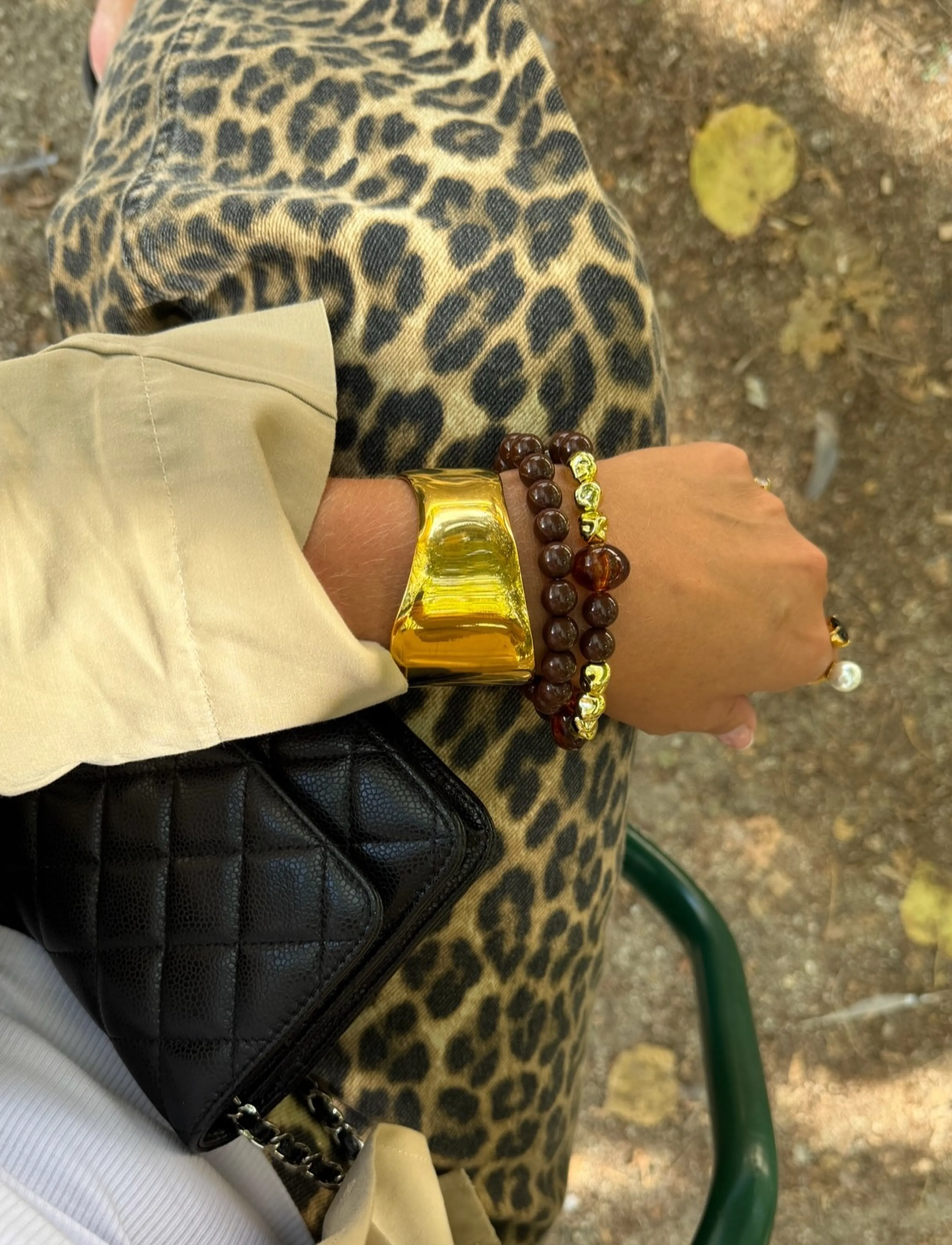 By Jolima - Cecile pearl bracelet - pearl bracelets - brown - 0