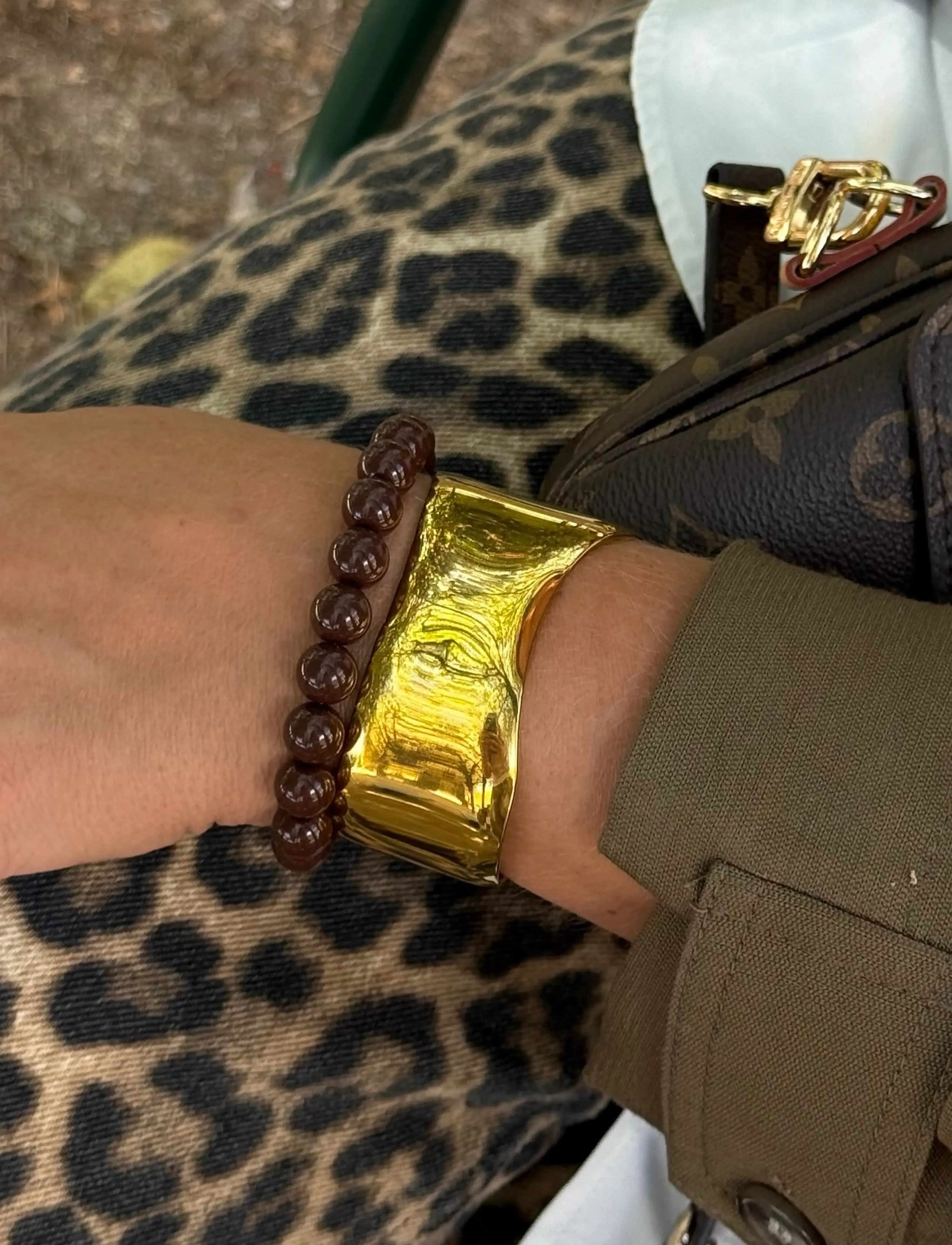 By Jolima - Cecile pearl bracelet - pearl bracelets - brown - 4
