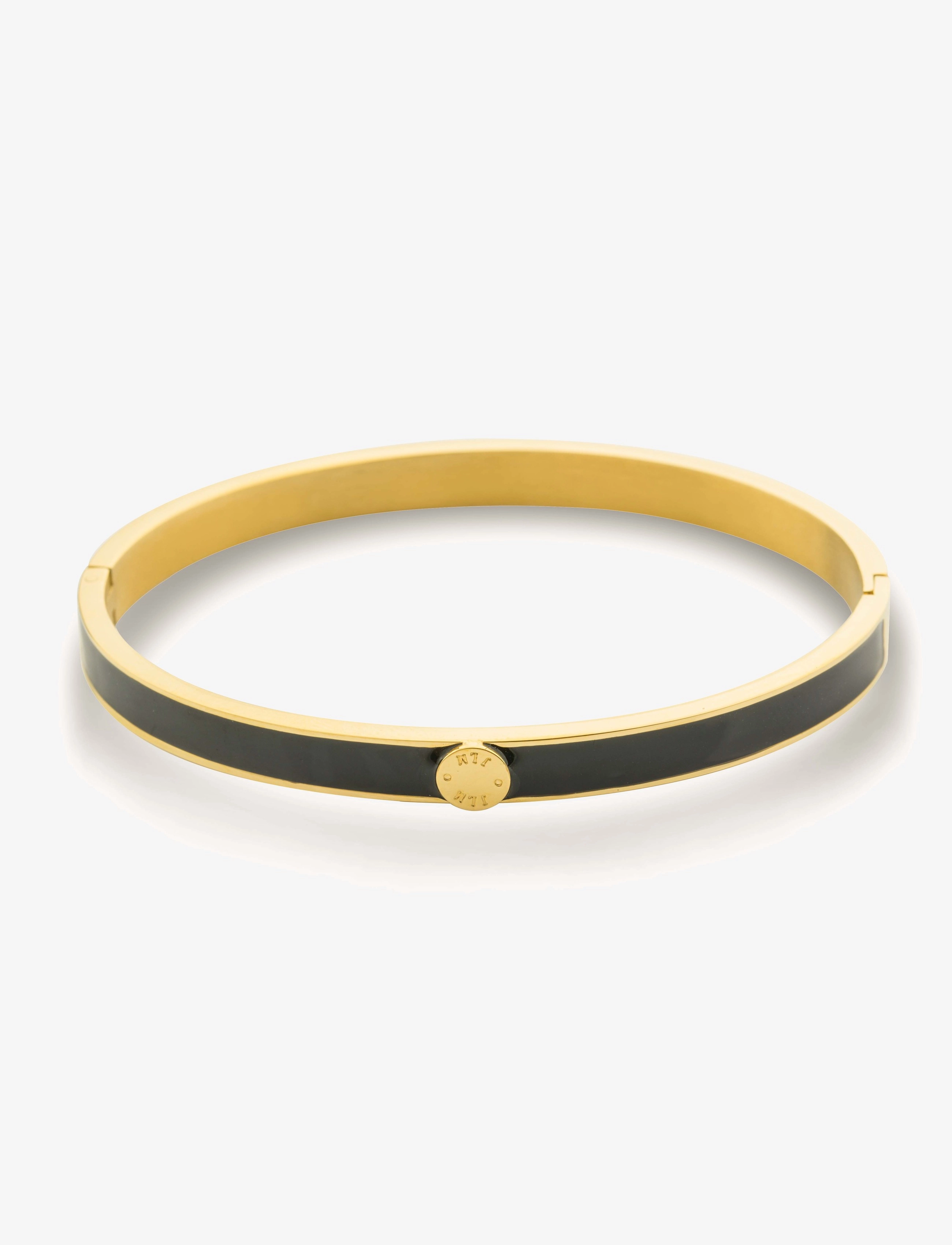 By Jolima - Palermo bangle - konfirmatsioon - black enamel/gold - 2