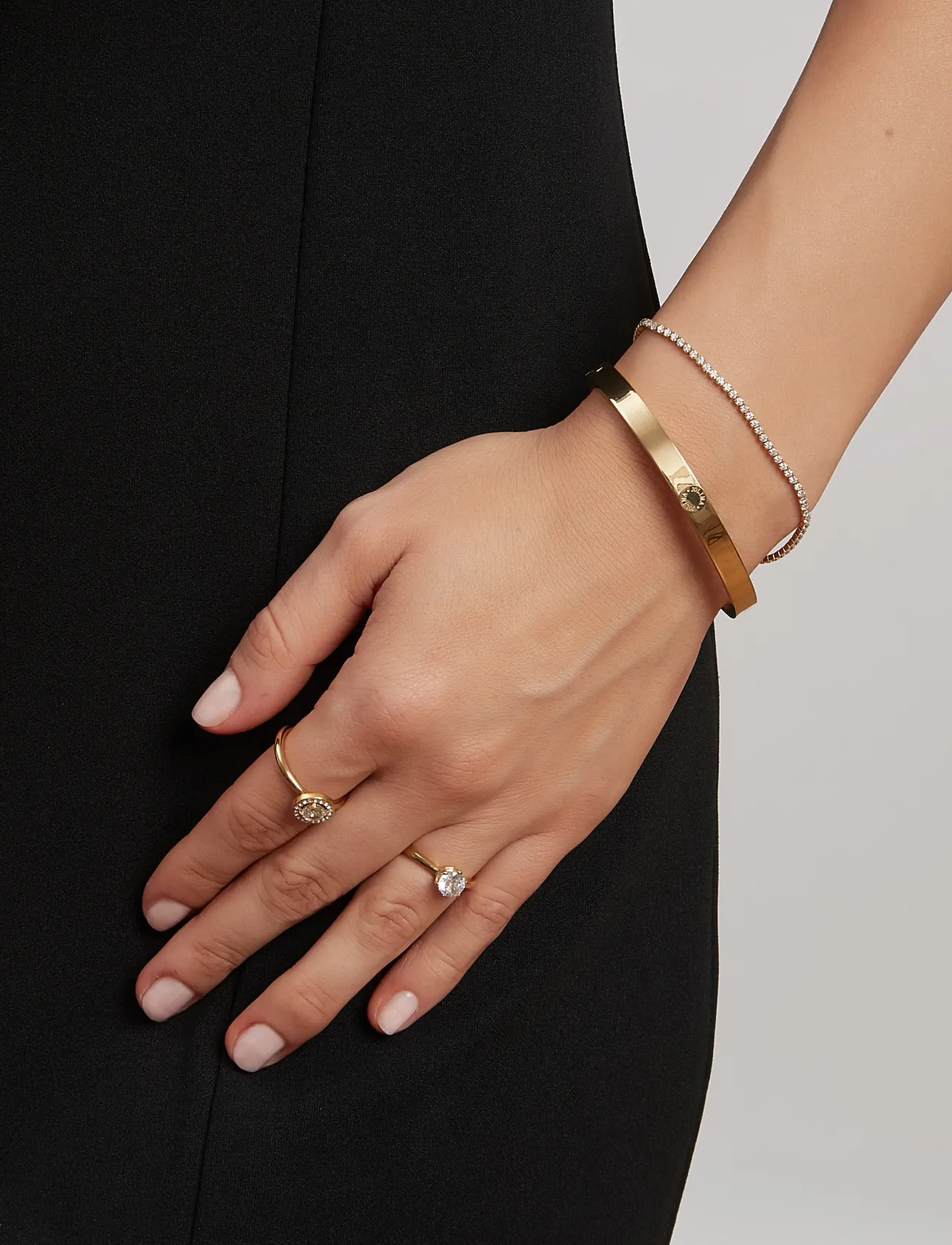 By Jolima Palermo Bangle, One Size, Gold, Armbånd > Armringe, Dame