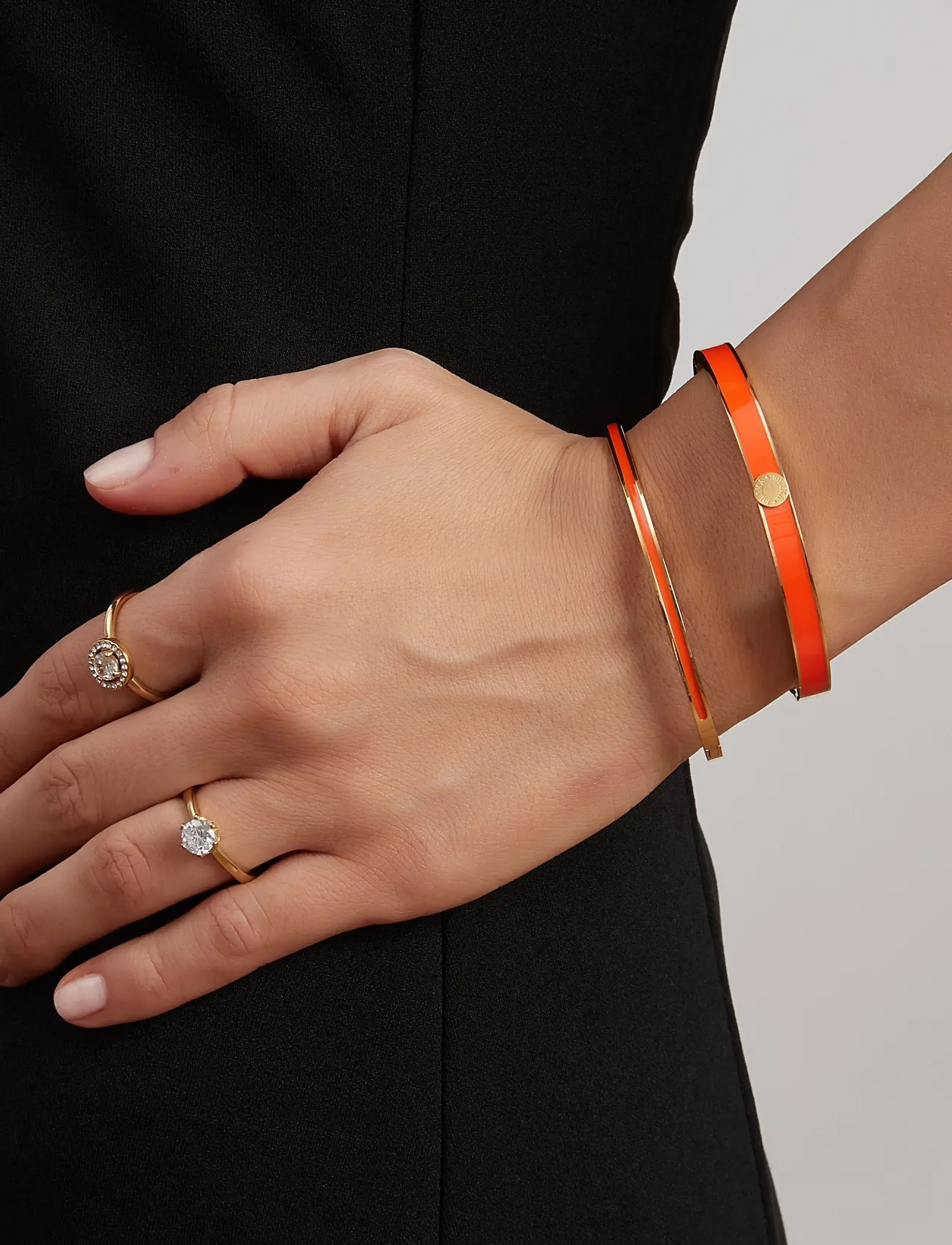 By Jolima Palermo Bangle, One Size, Bracelets, Orange - Bangles, Frauen