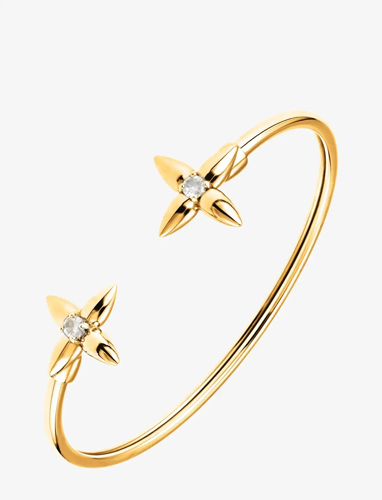 By Jolima - Valencia c shape bangle - bangles - gold - 1
