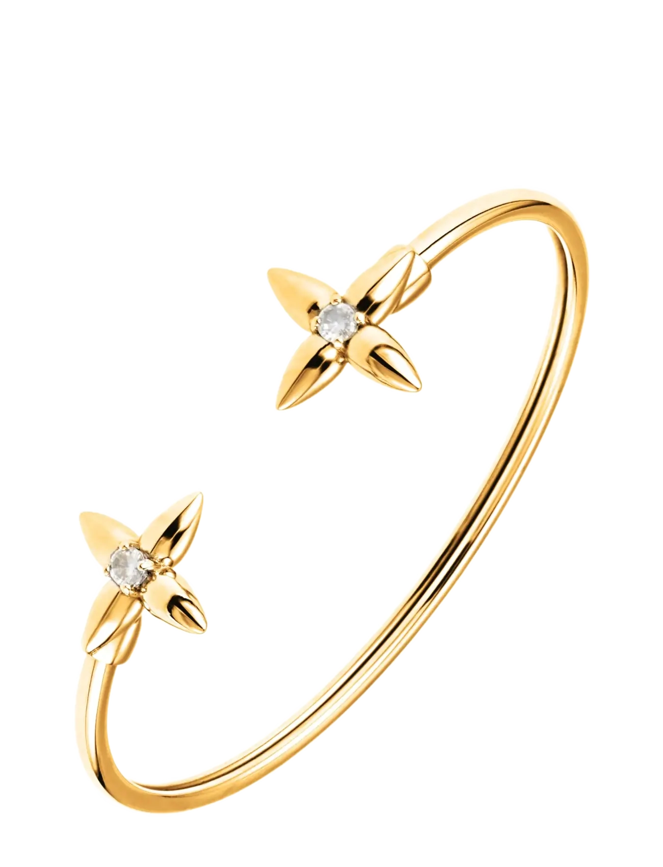 By Jolima Valencia c shape bangle - Accessories - GOLD / gold