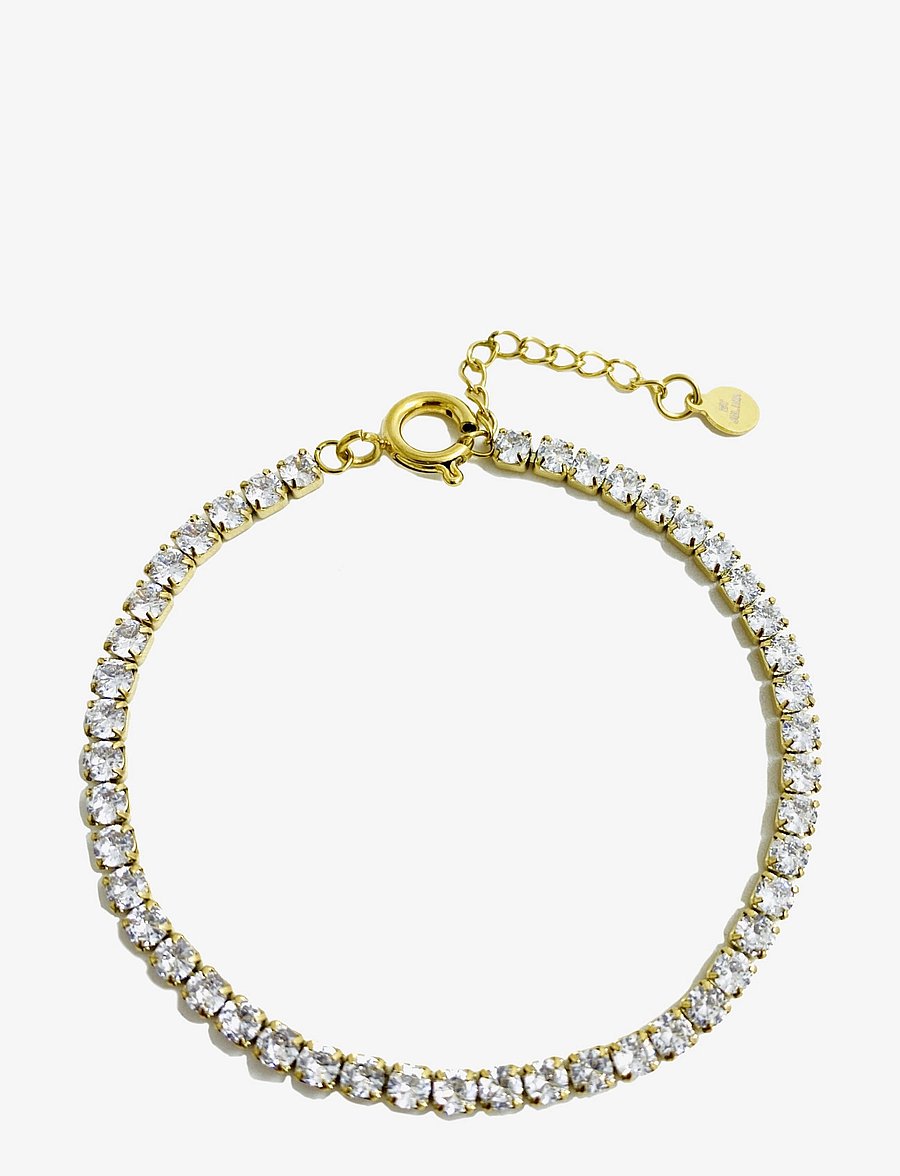By Jolima - Celine tennisbracelet - kettenarmbänder - clear/ gold - 1