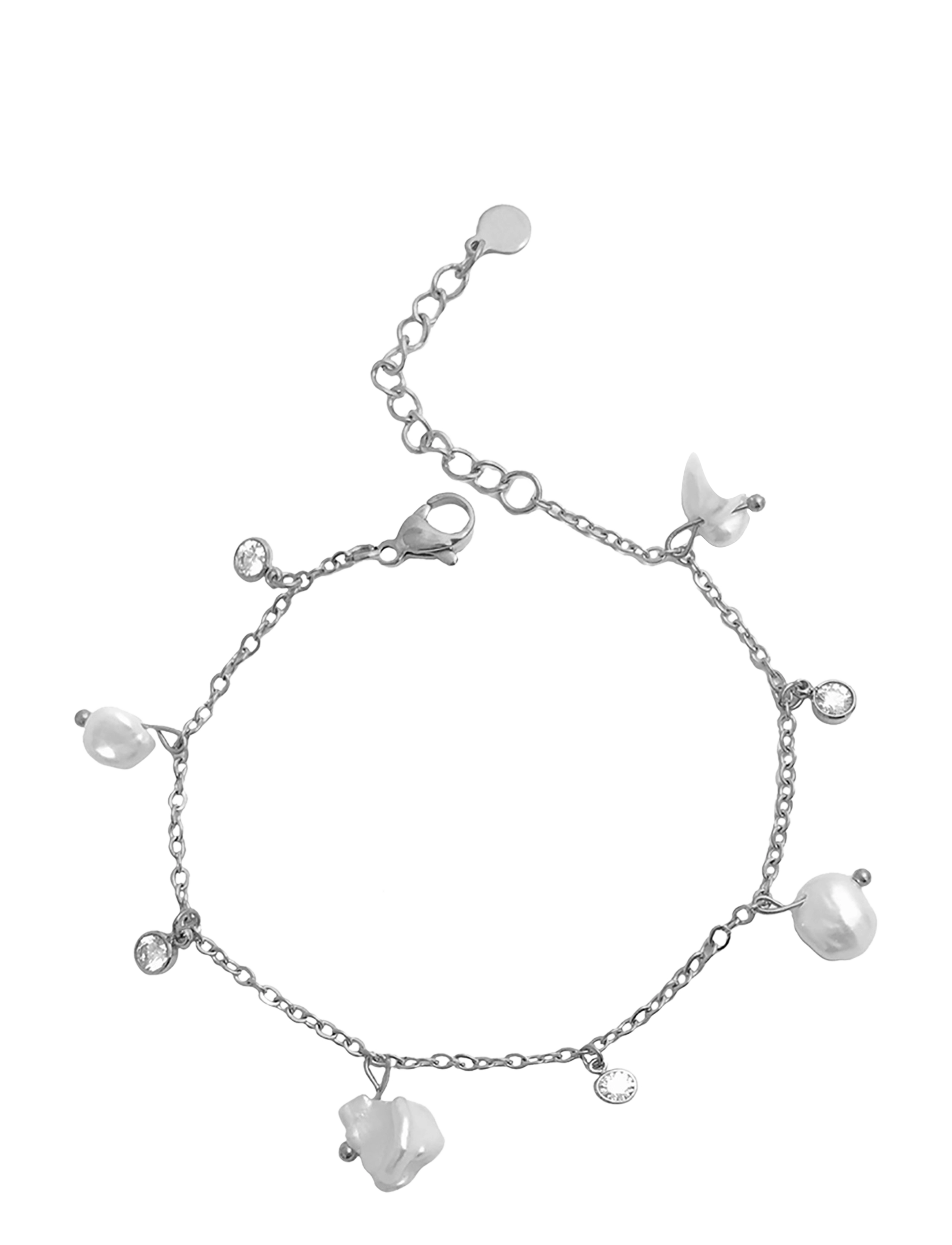 By Jolima - Fabienne pearl bracelet, gold - silver - 0