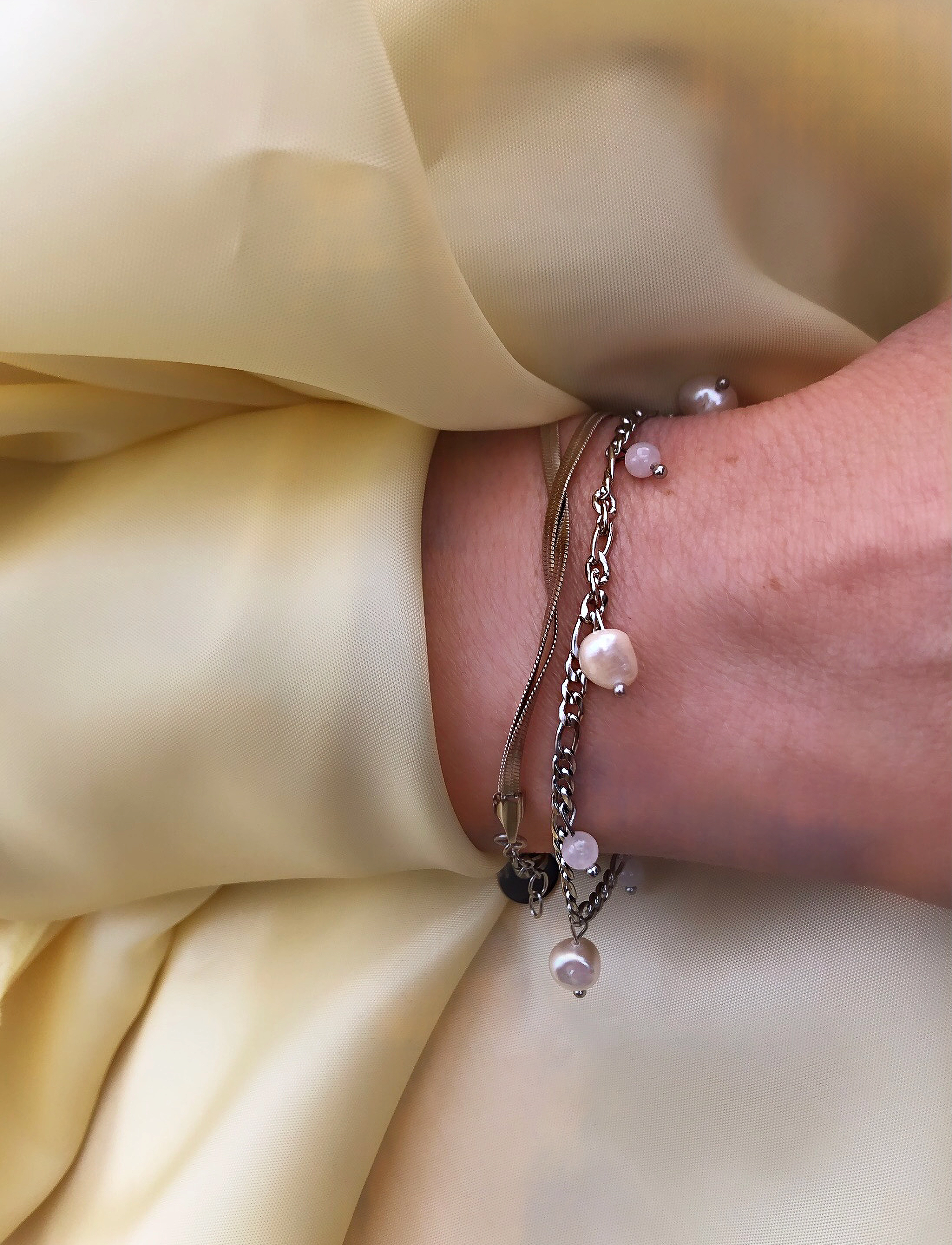 By Jolima - Mindy charm bracelet, steel - silver - 1