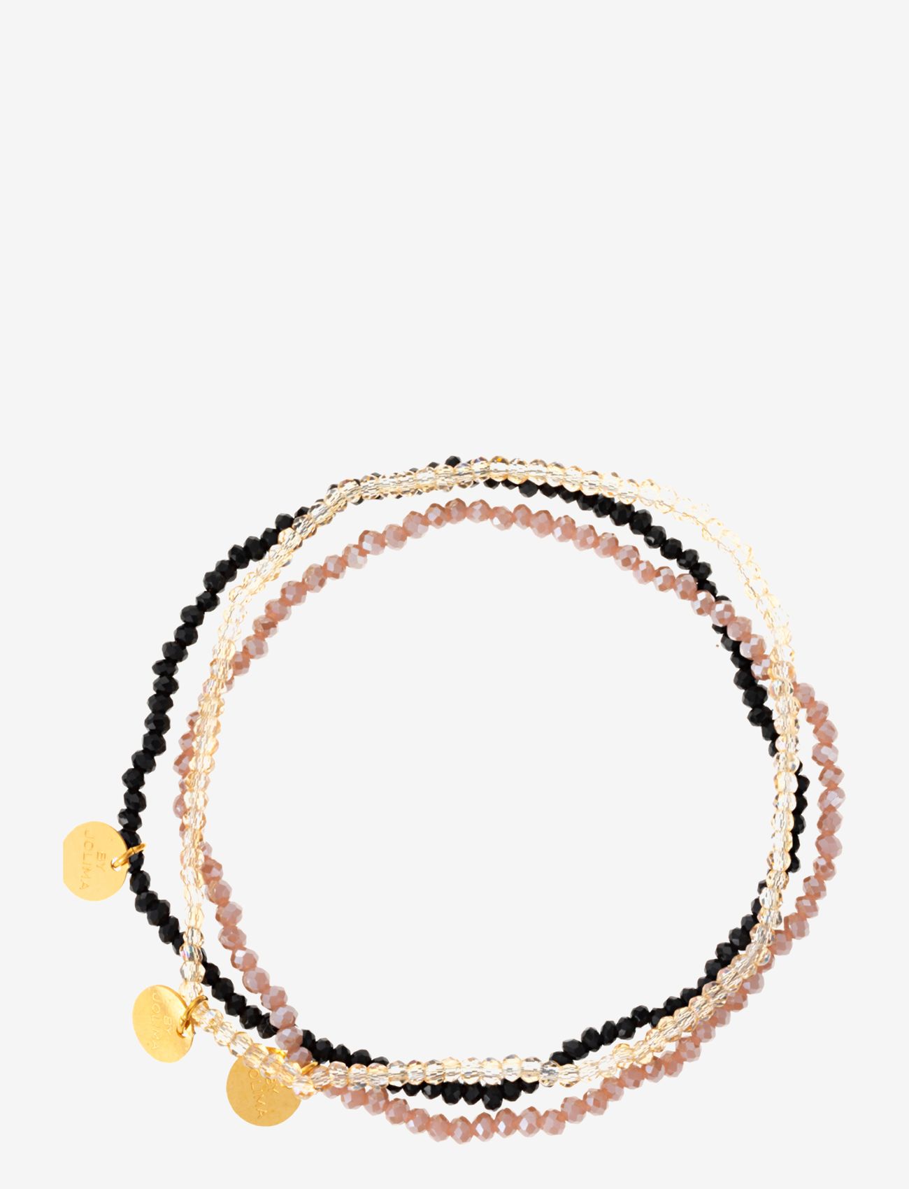 By Jolima - Mix stone bracelet - black mix - 0
