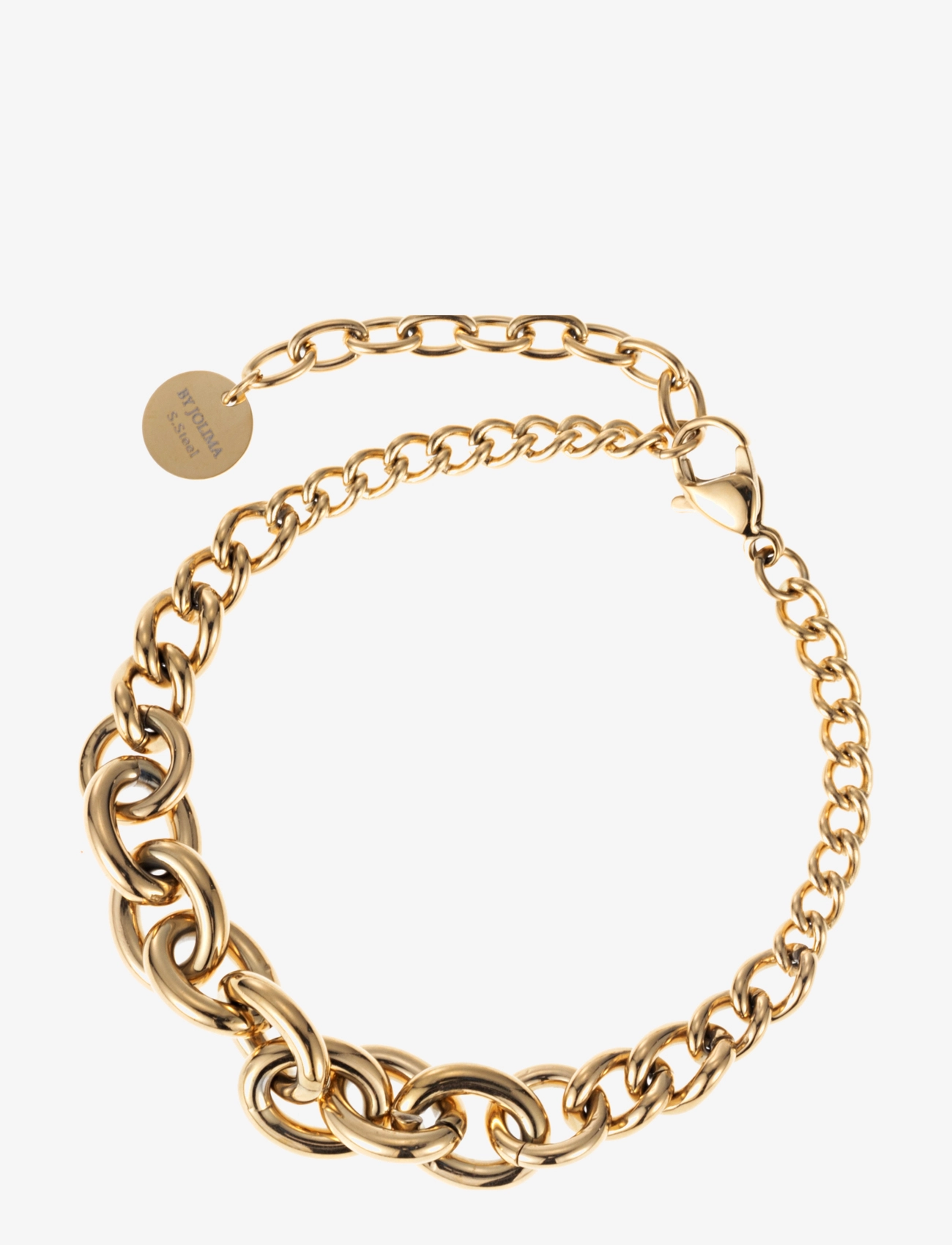 Ruby bracelet,  steel - GOLD