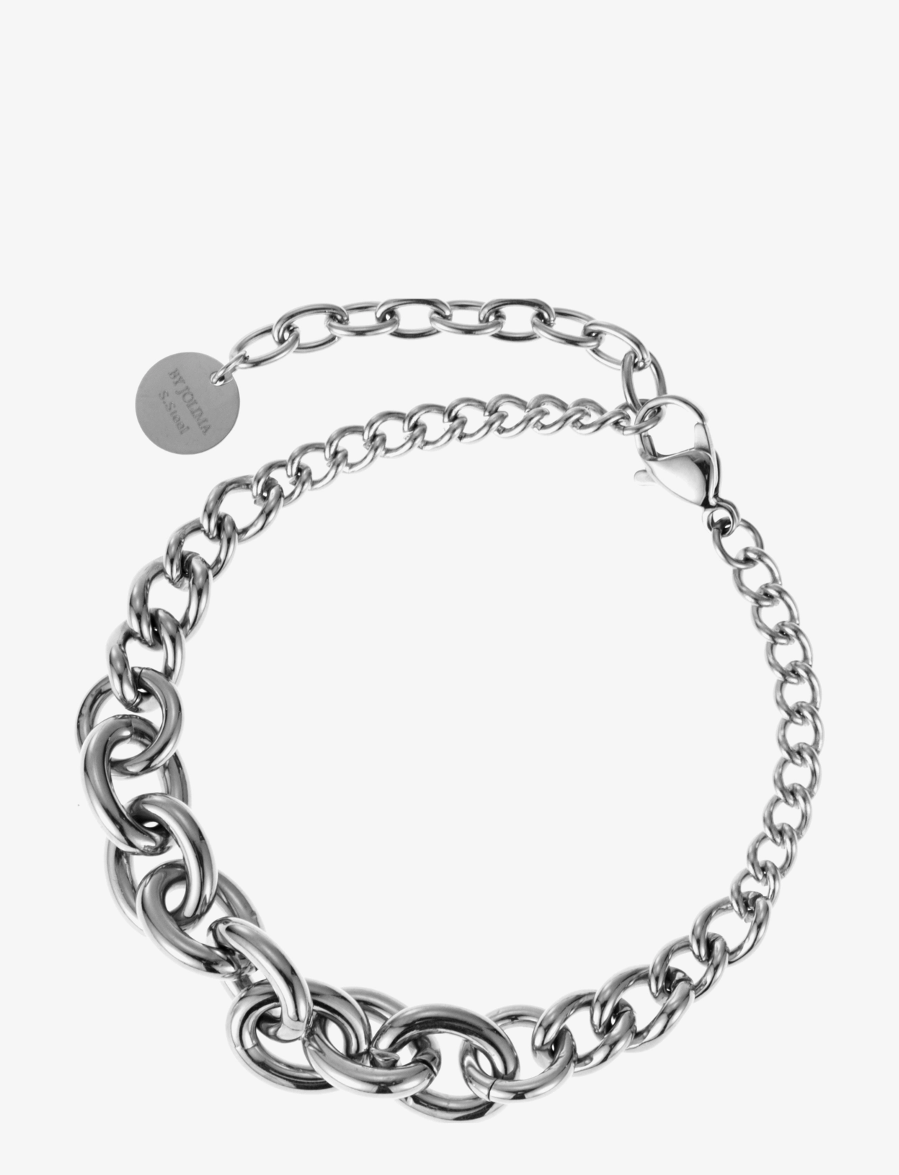 Ruby bracelet,  steel - SILVER