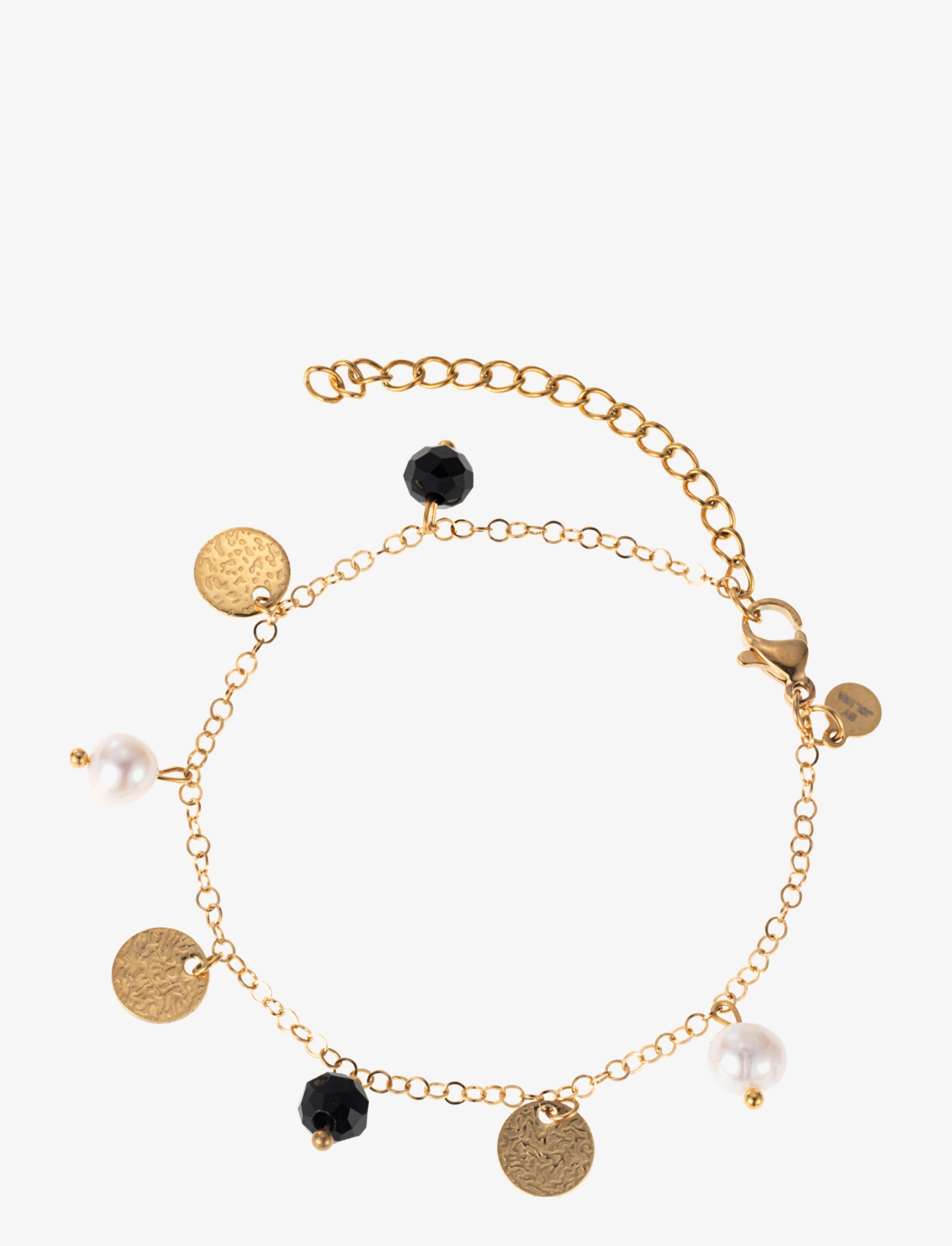 By Jolima - Riviera charm bracelet, white - gold-black - 0