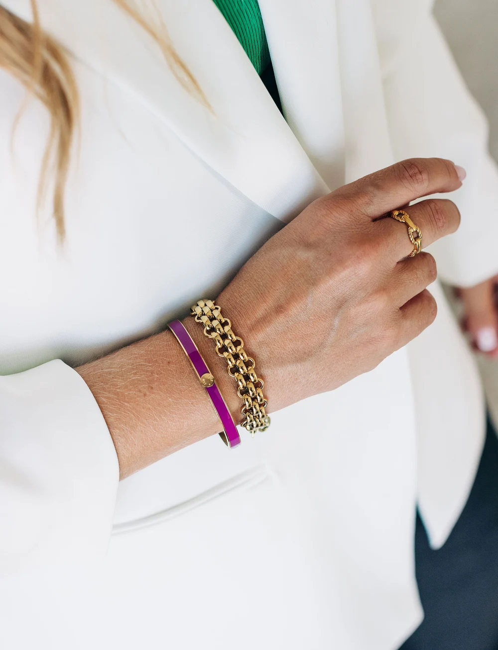 By Jolima - Jackie bracelet, gold - kettenarmbänder - gold - 3