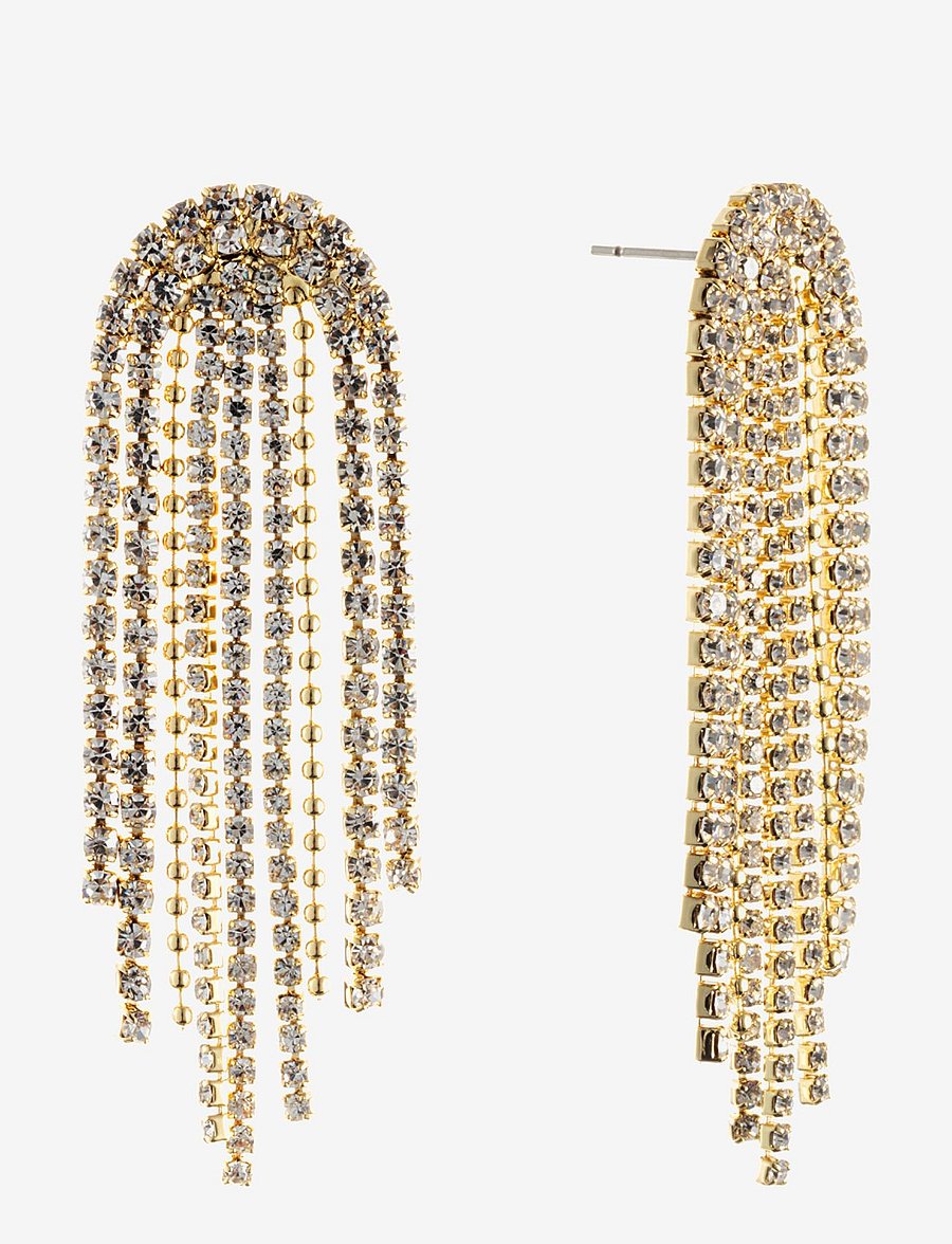 By Jolima - Cabana crystal earring - statement-ohrringe - gold - 1