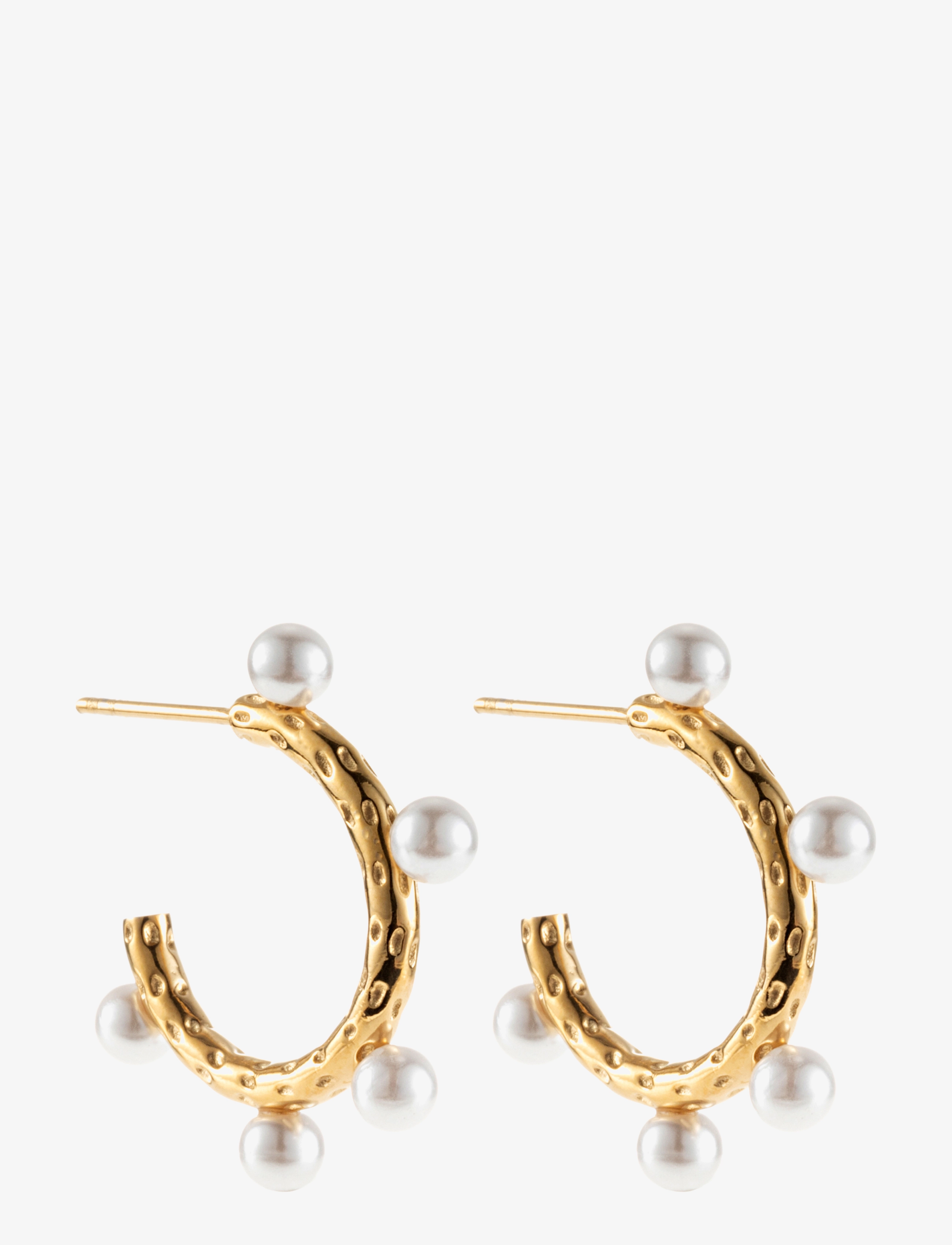 By Jolima - Palma Hoop 5 Pearls - gold - 0