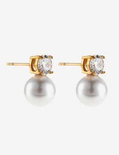 Jane earring, pearl gold, By Jolima