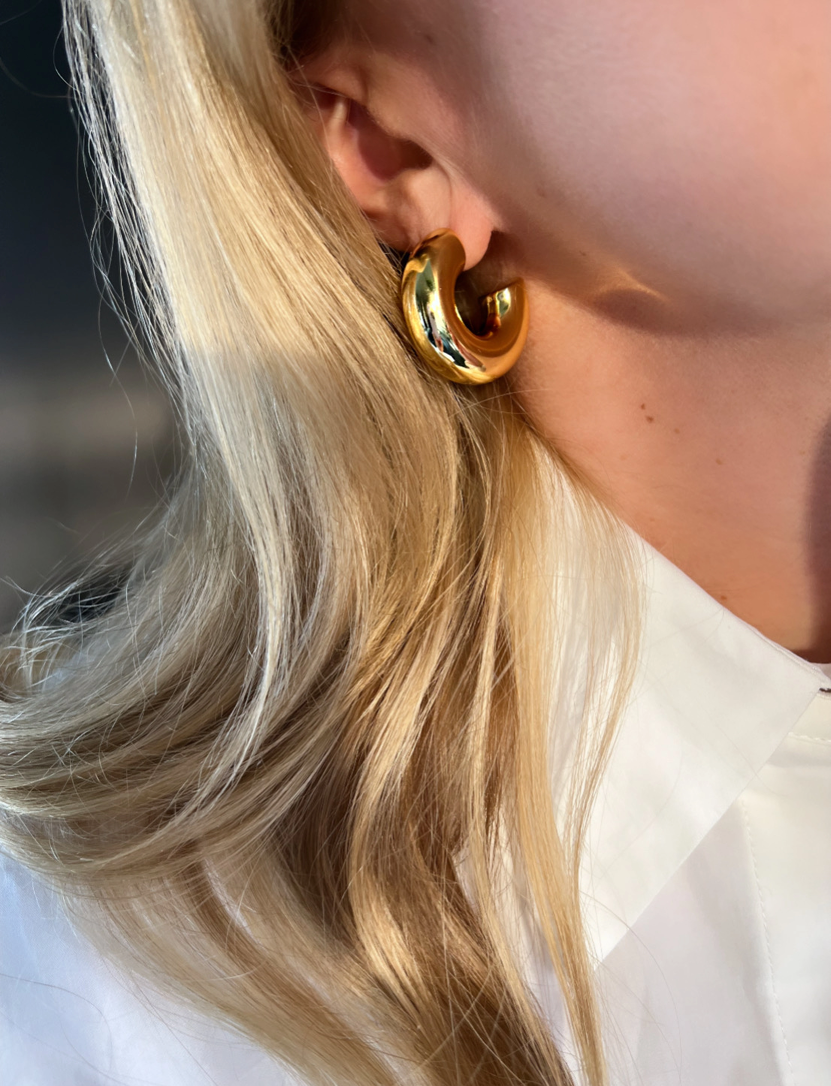 By Jolima - Ivy chunky hoops - hopen - gold - 2