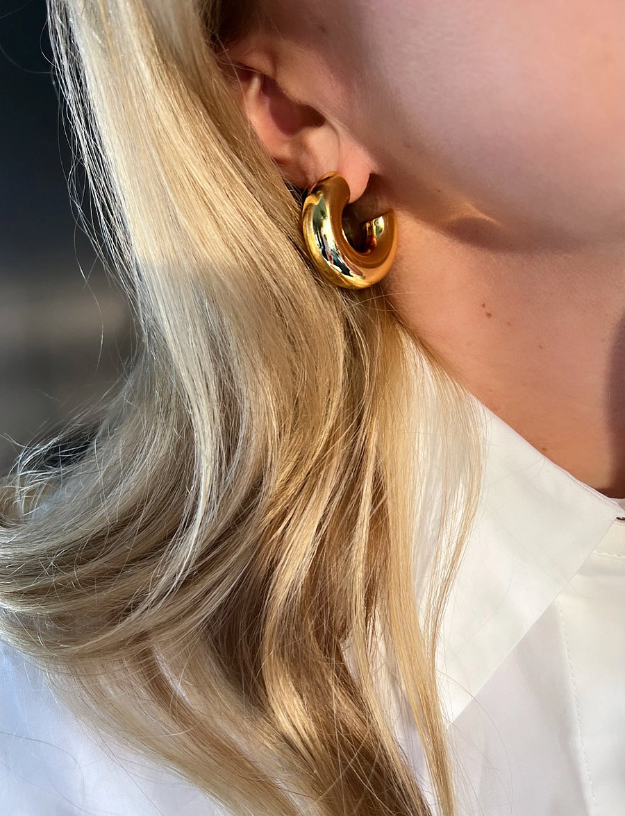 By Jolima - Ivy chunky hoops - hoops - gold - 2