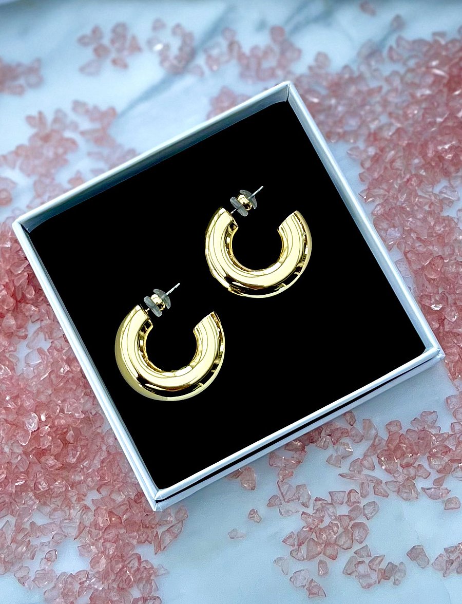 By Jolima - Ivy chunky hoops - hoops - gold - 3