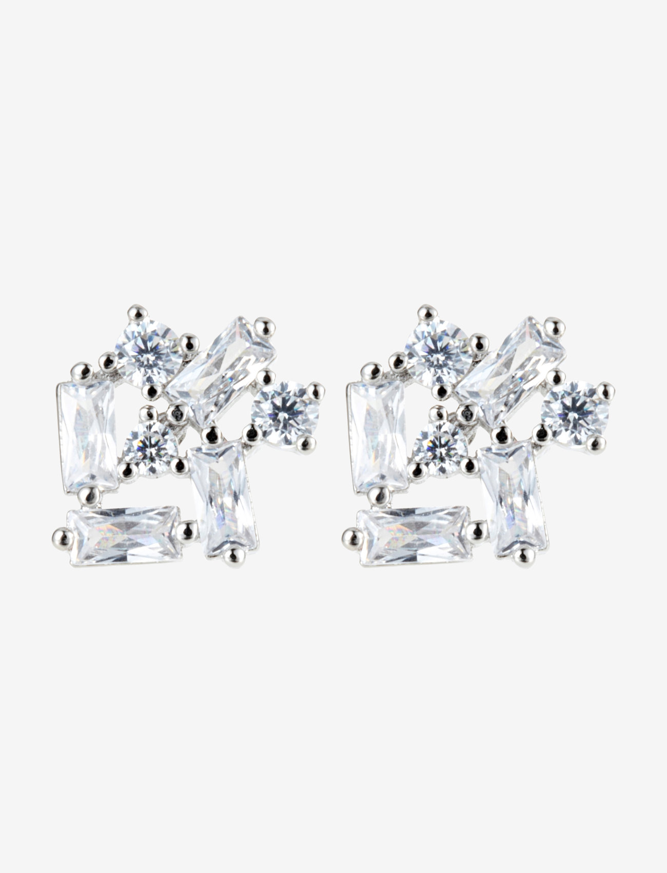 By Jolima - Mix crystal stud , gold - silver - 0