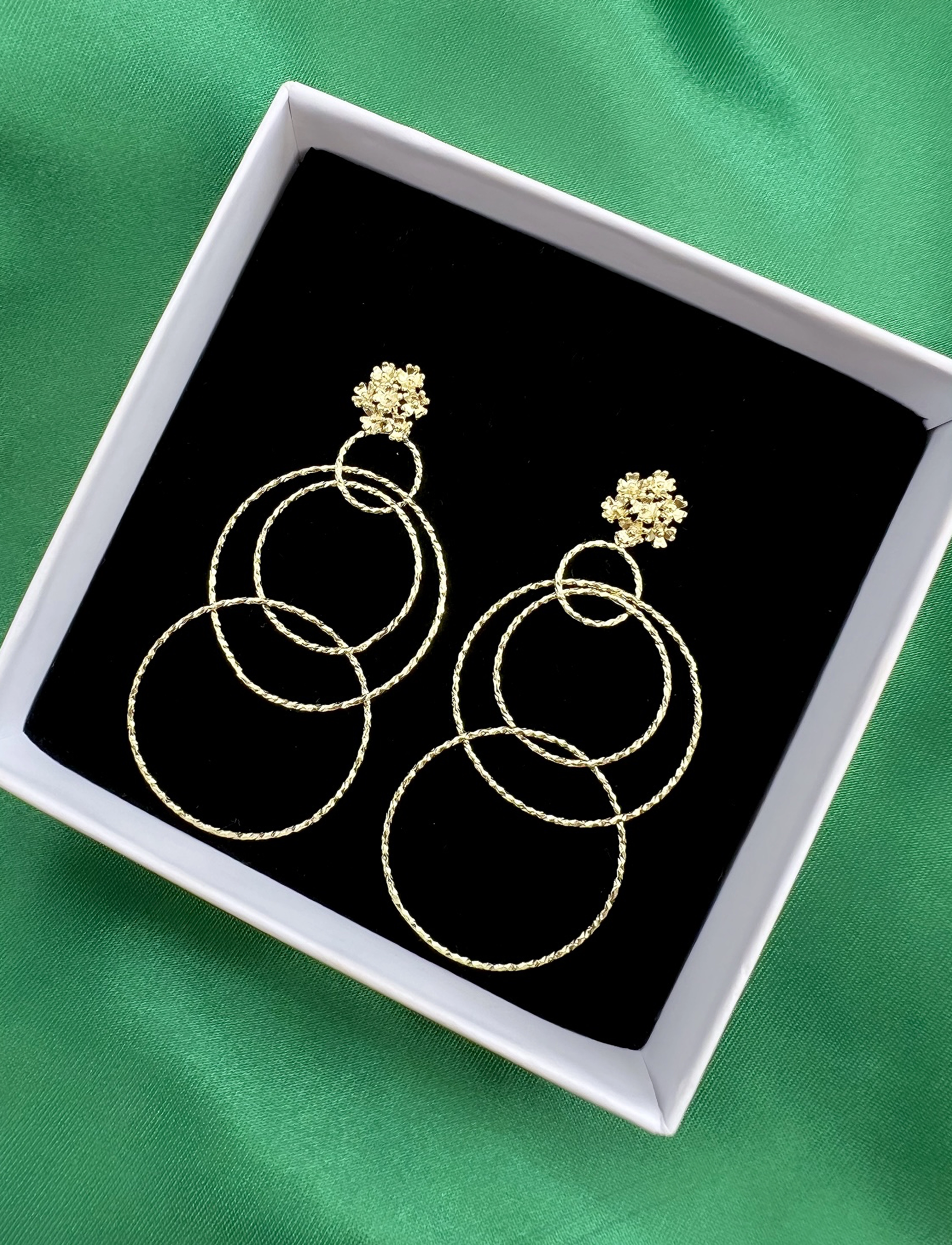 By Jolima - Multi ring earring - gold - 2