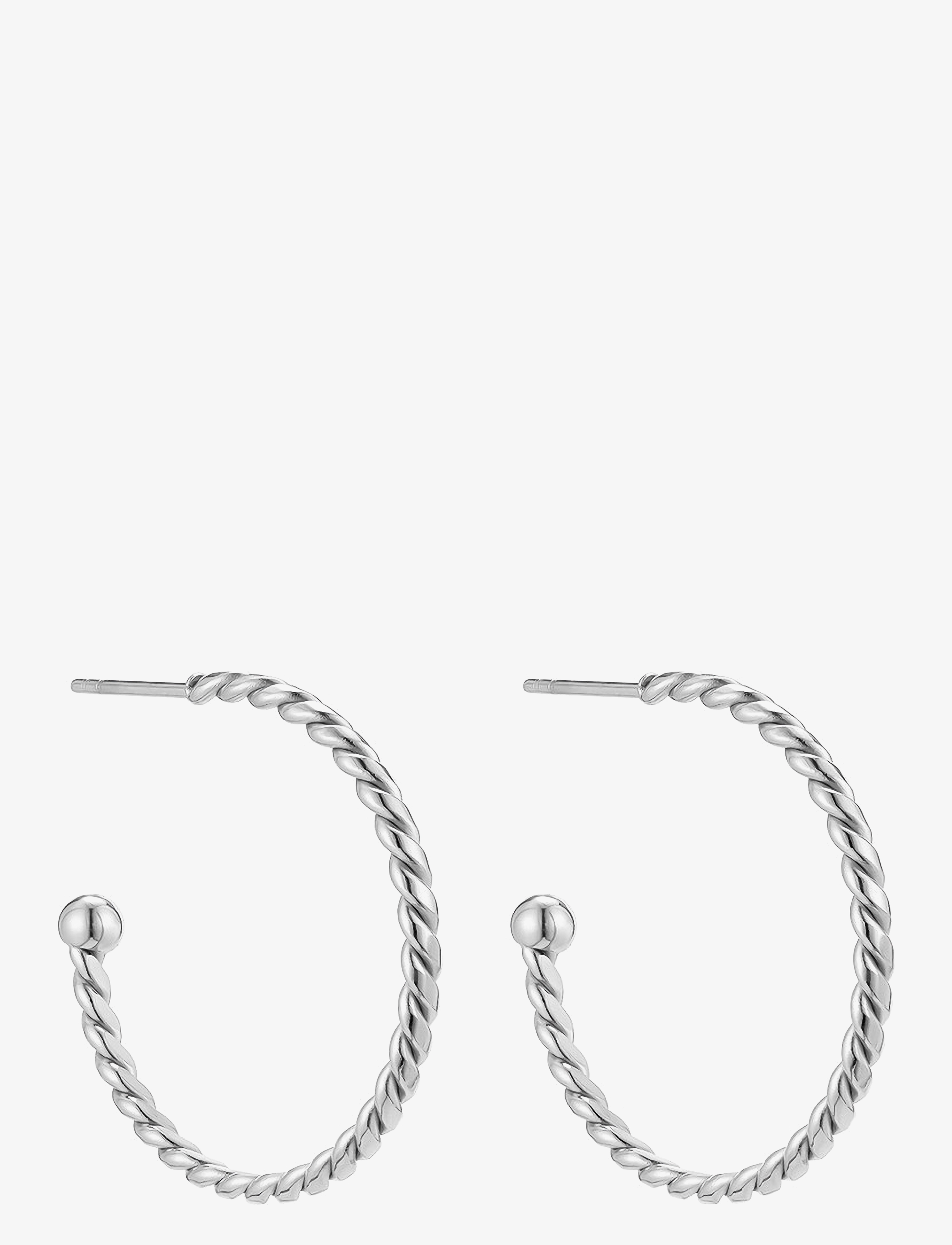 By Jolima - Twist hoop 30 mm - silver - 1