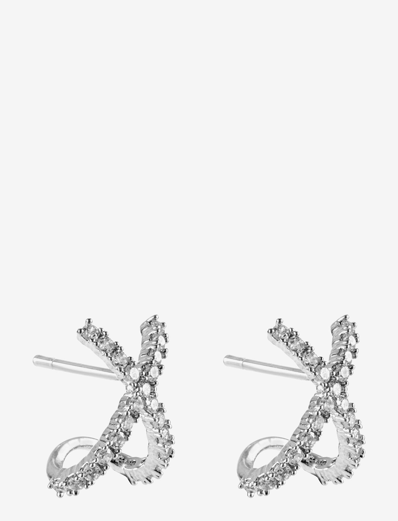 By Jolima - Cross earring, steel - studs örhängen - steel - 2