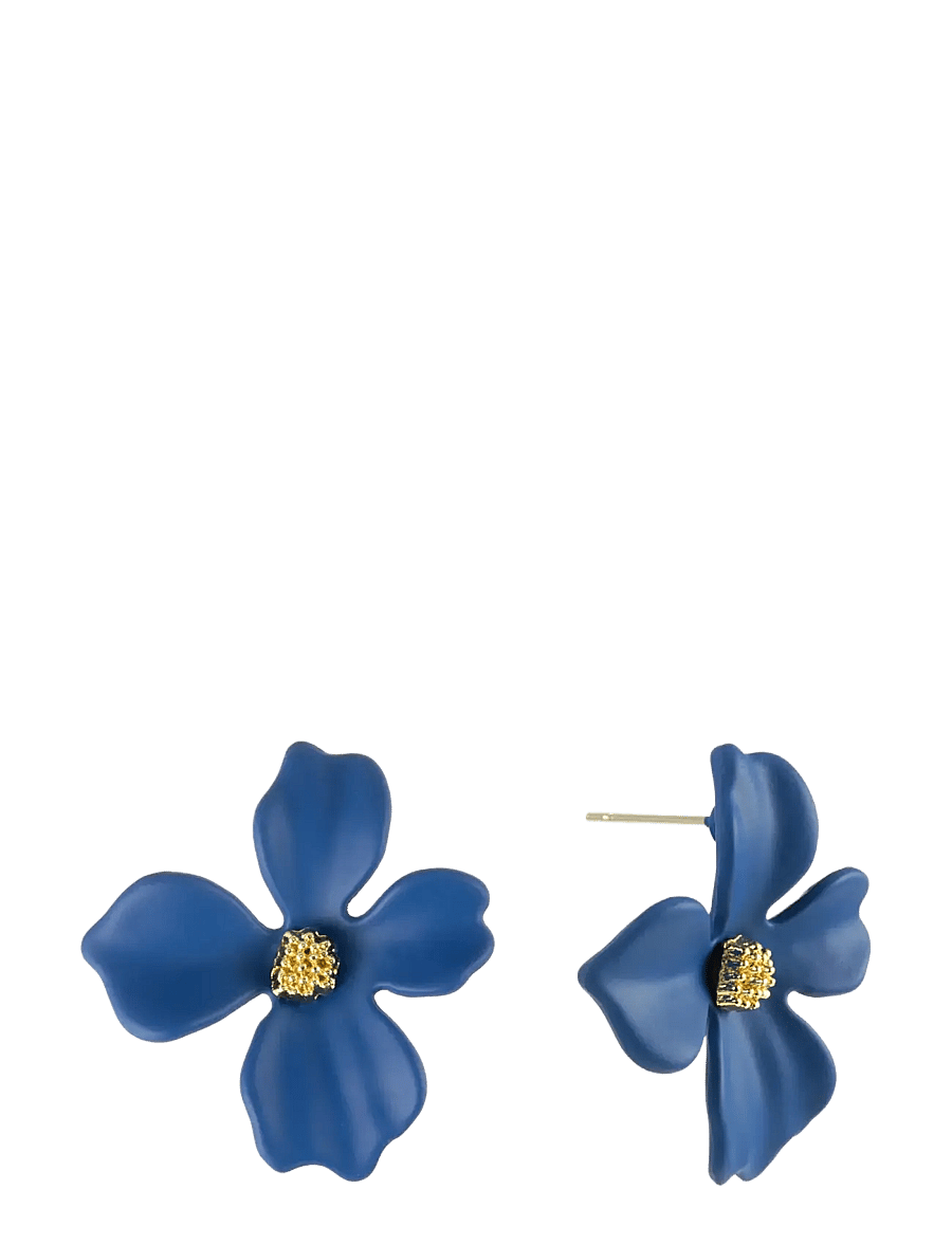By Jolima - Lilly earring - stud earrings - blue - 1