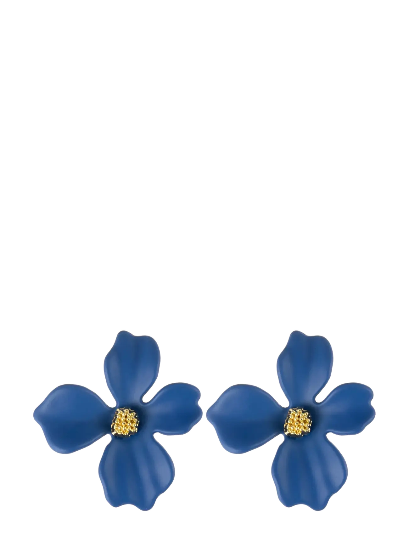 By Jolima - Lilly flower earring - studs örhängen - blue - 2