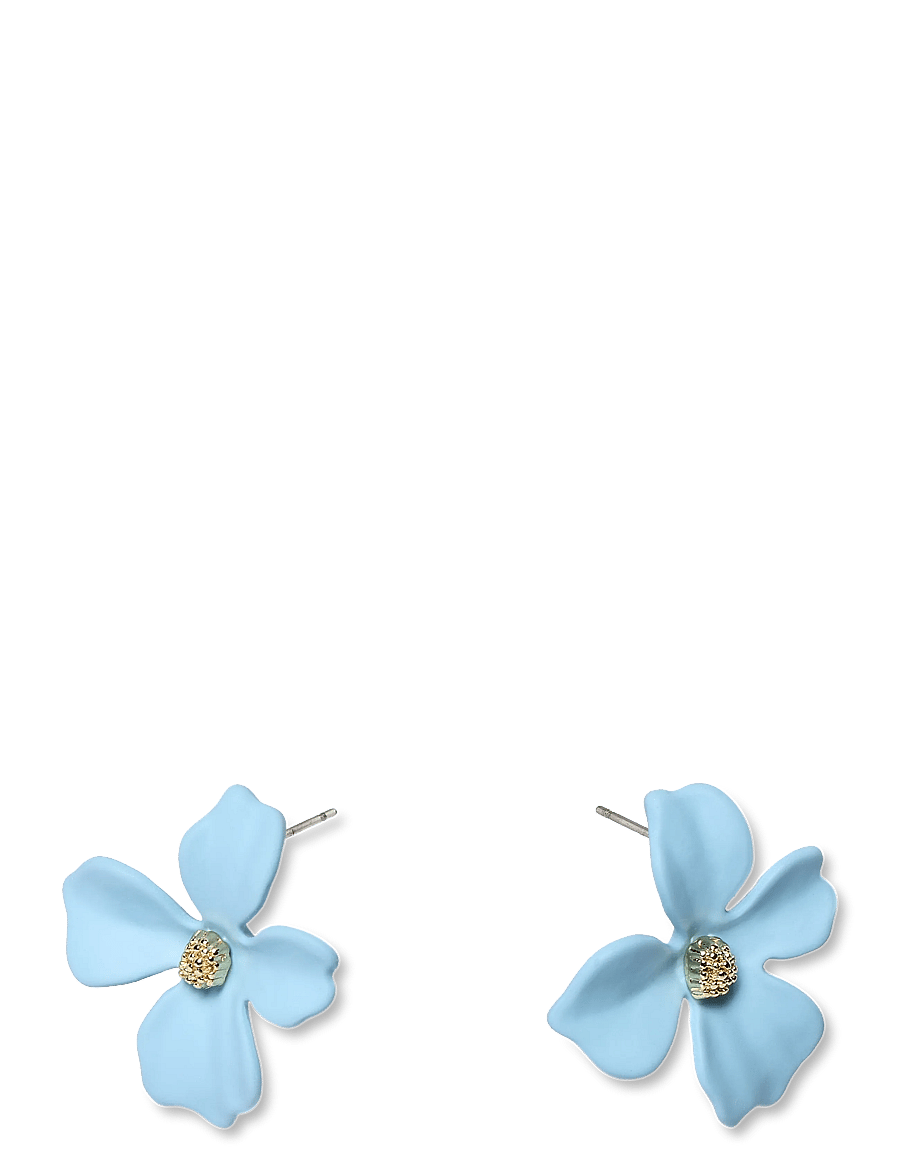 By Jolima - Lilly flower earring - studs örhängen - blue - 3
