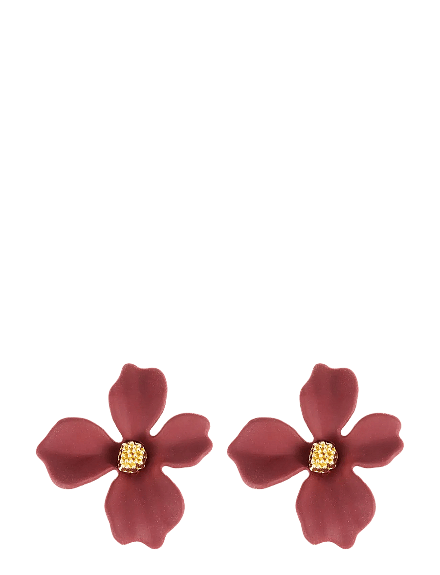 By Jolima - Lilly earring - stud earrings - brown/wine - 2