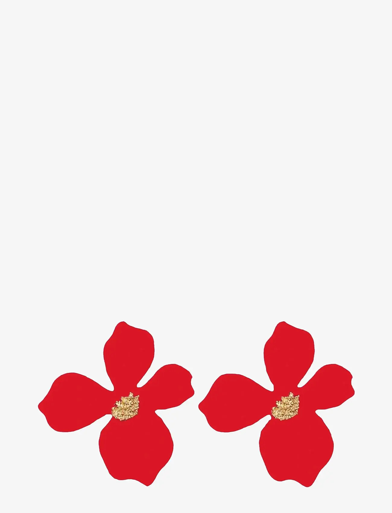 By Jolima - Lilly flower earring - naastkõrvarõngad - red - 1