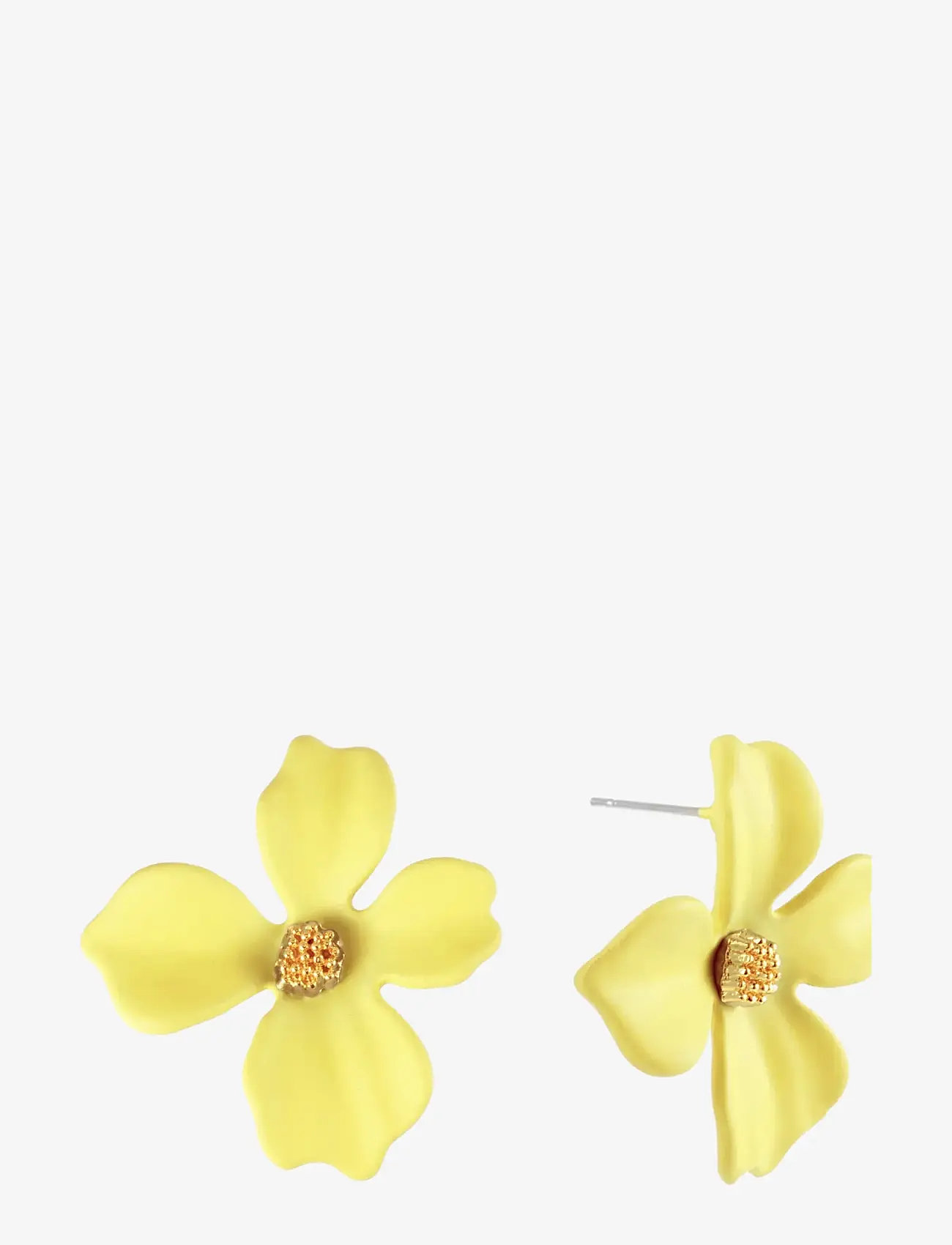 By Jolima - Lilly flower earring - Ørestikker - yellow - 1